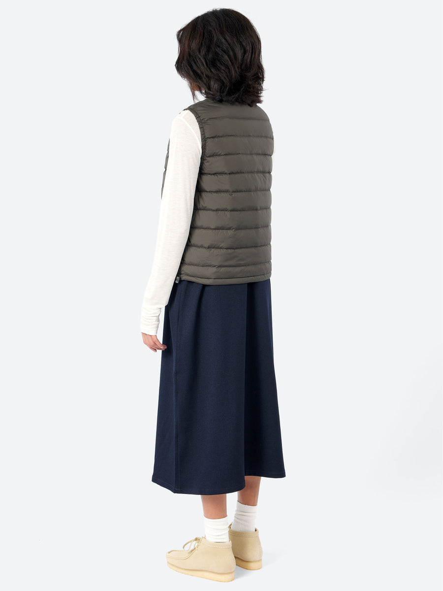 Danton - Women's Inner Down Crewneck Vest in Iron – gravitypope