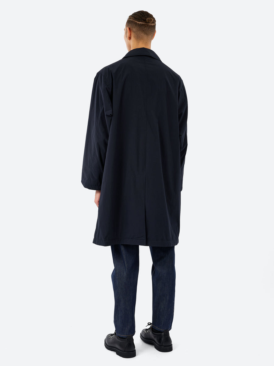 Danton - Wool Like Insulation Balmacaan Coat in Navy – gravitypope