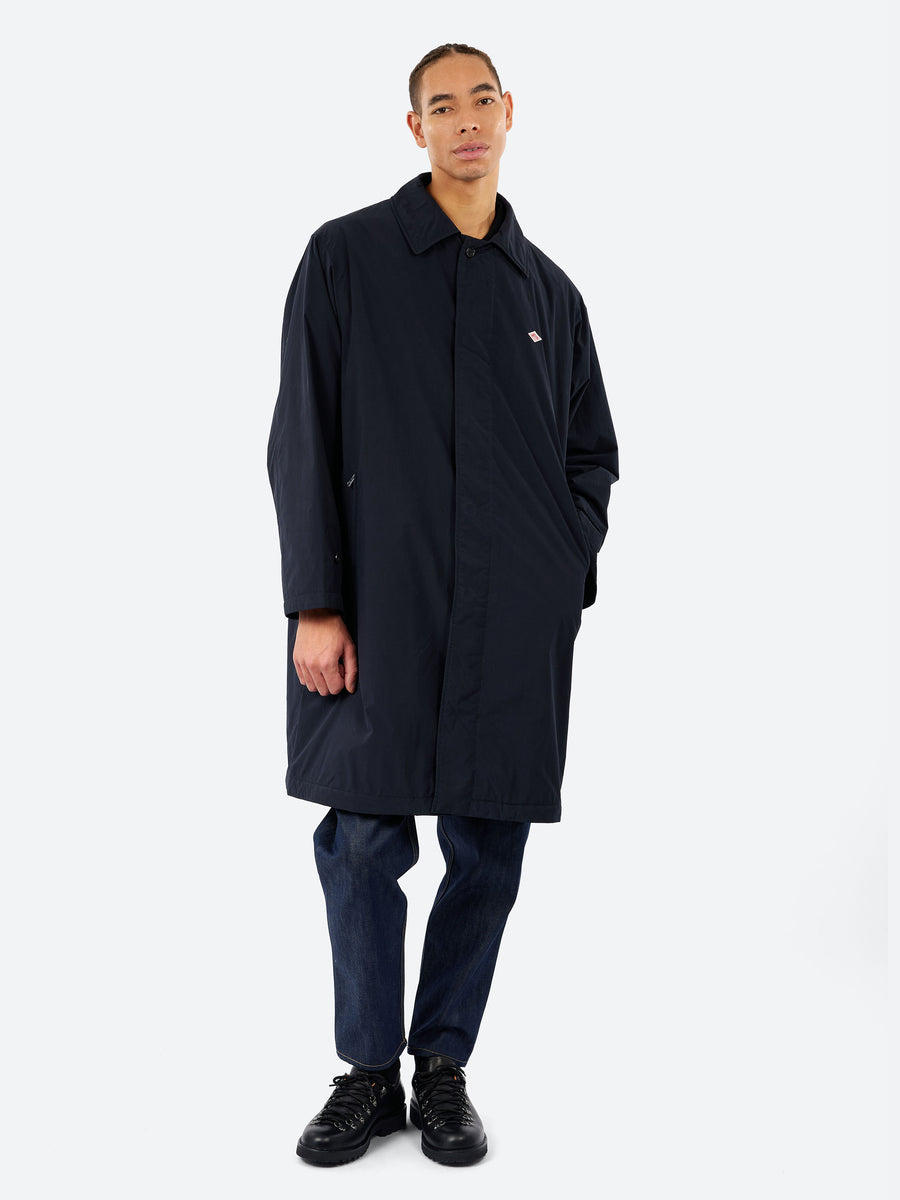 Danton - Wool Like Insulation Balmacaan Coat in Navy – gravitypope