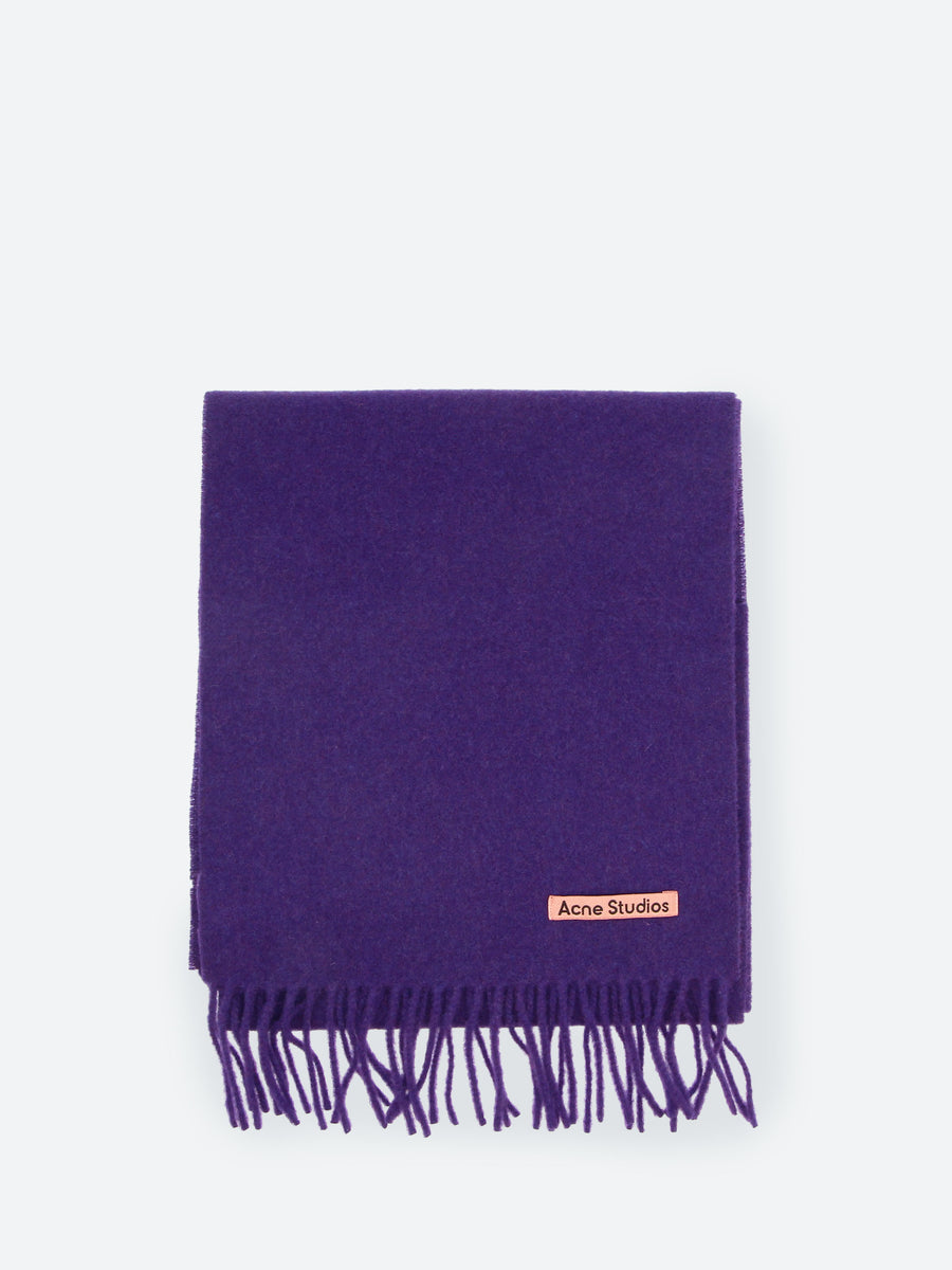 小物 acne studios FRINGE WOOL SCARF - SKINNY Acne Studios - Fringe wool scarf - skinny - Grey Melange