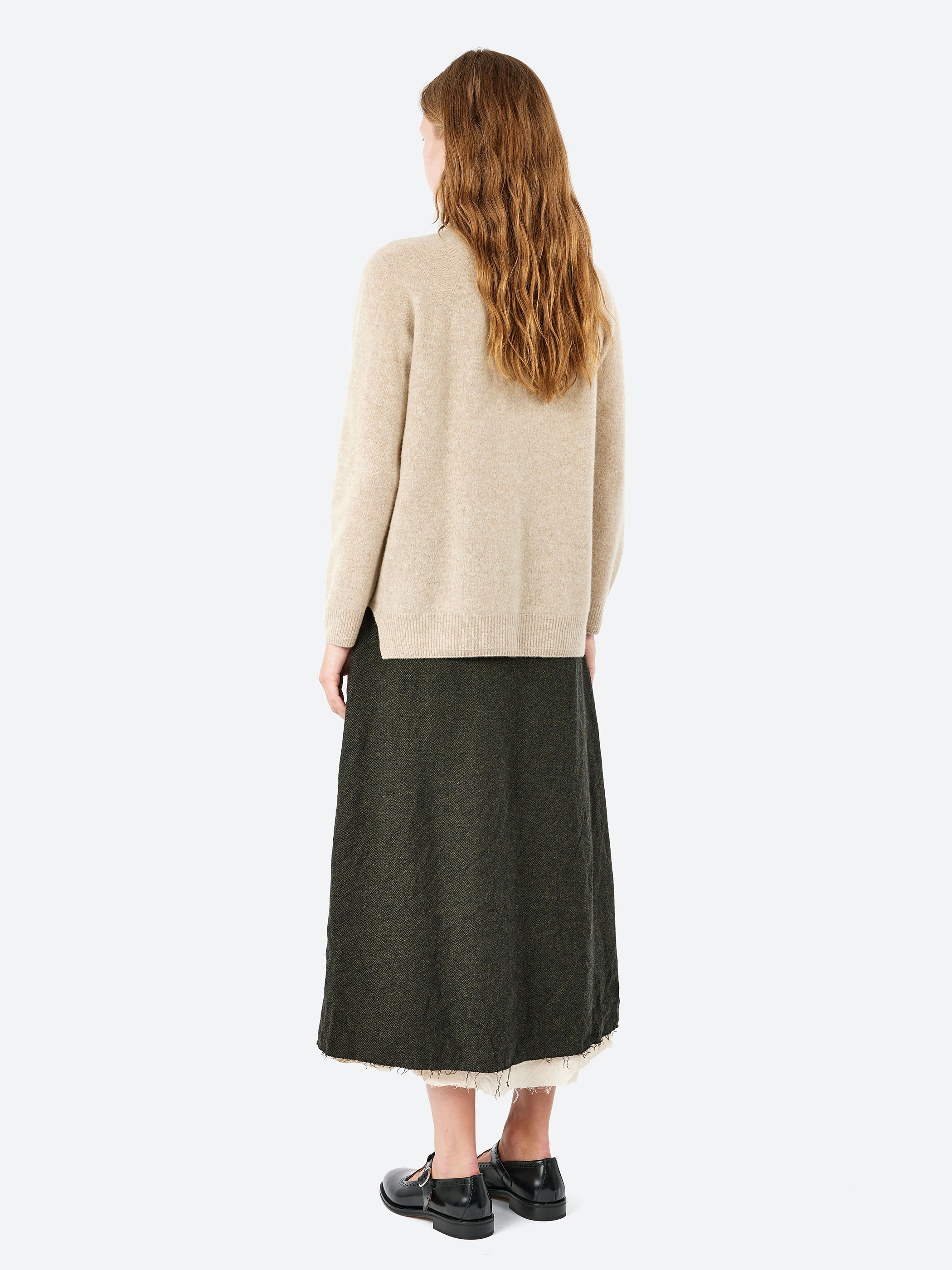 Fine Wool Loose Turtleneck