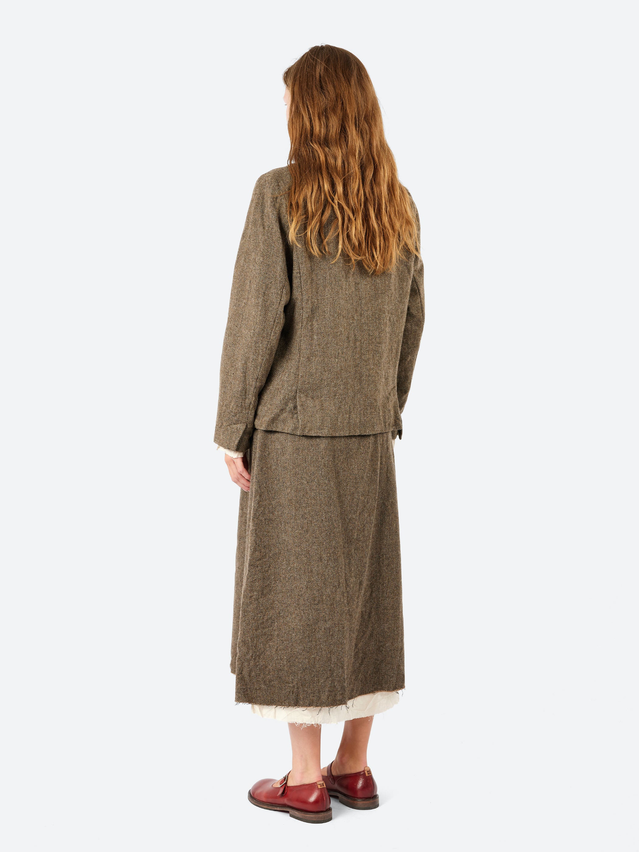 ECO WOOL Herringbone Shirt Jacket
