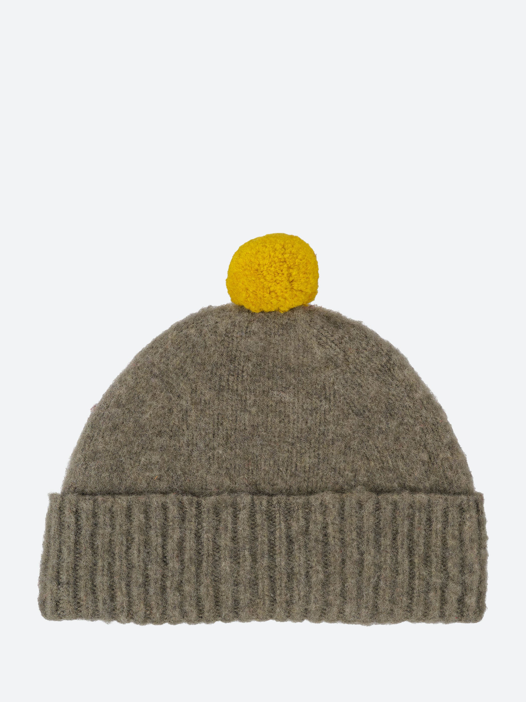 Contrast Pompom Hat