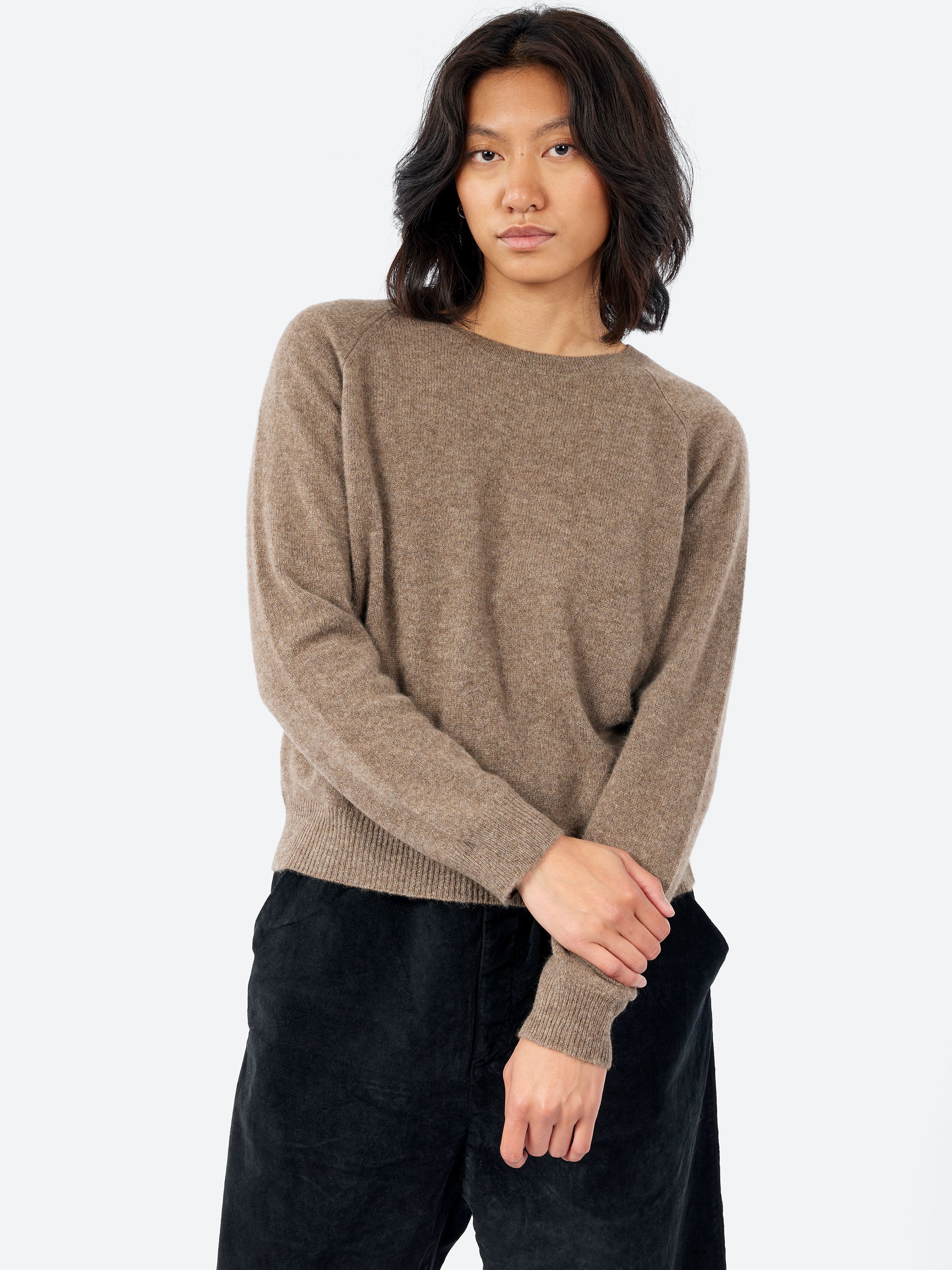 Crop Crew Cashmere Sweater