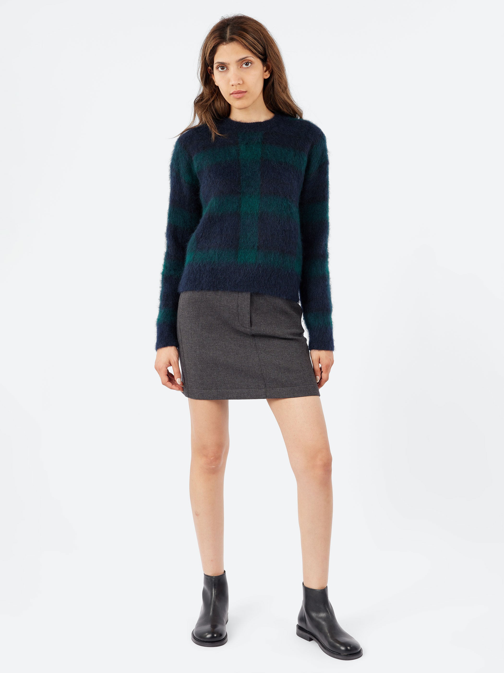 Jacquard Crew Neck