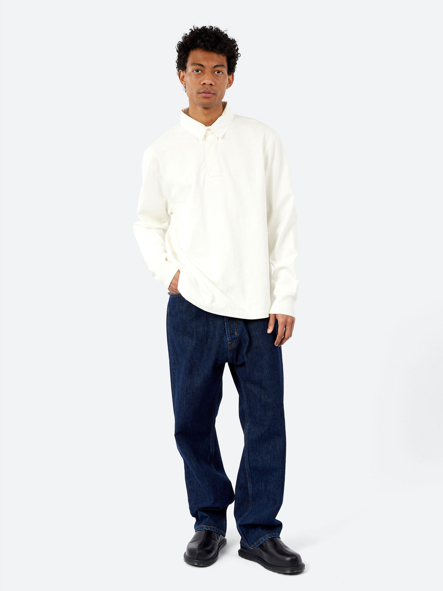 Studio Nicholson - Alyk Rugby Polo in Parchment – gravitypope