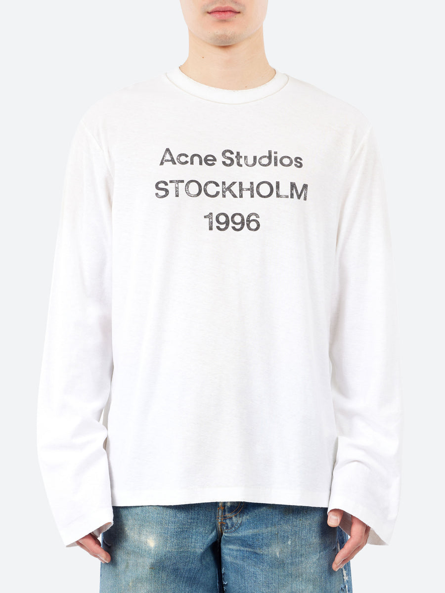 Acne Studios - Edden U 1996 Logo T-Shirt in Dusty White – gravitypope