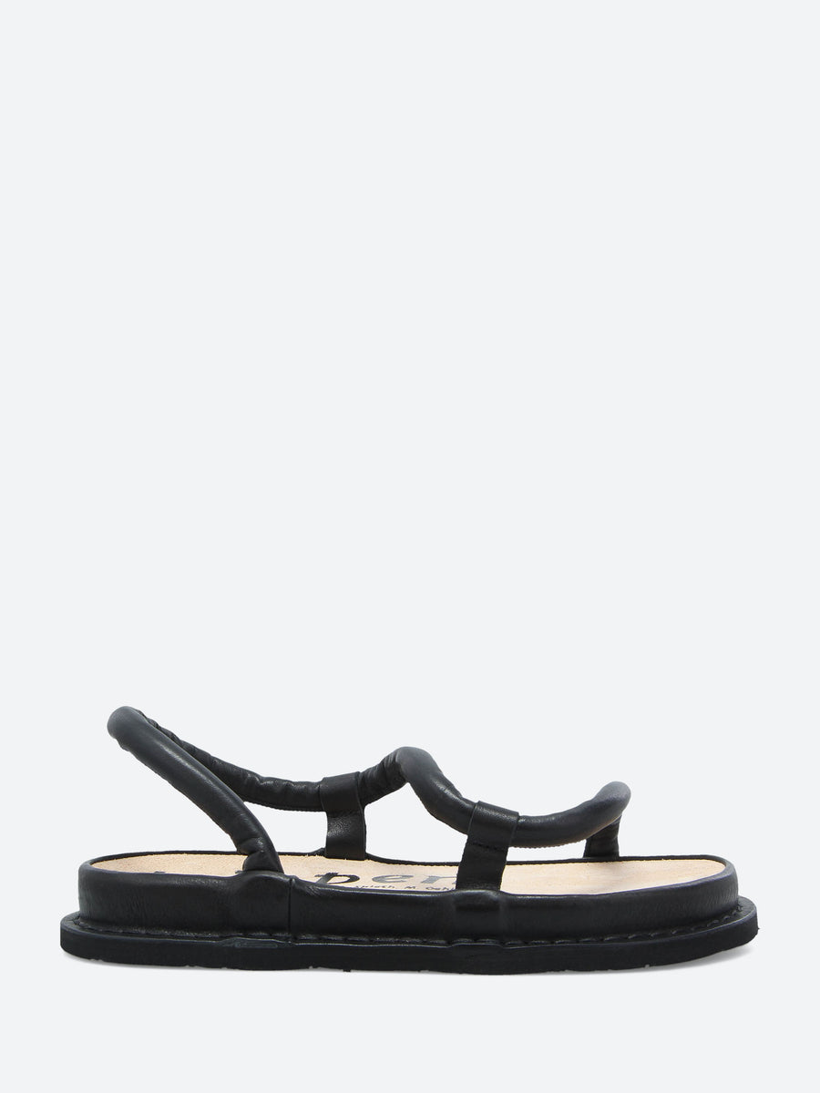 TRIPPEN zori（size40） Trippen - Zori Zigzag in Black – gravitypope