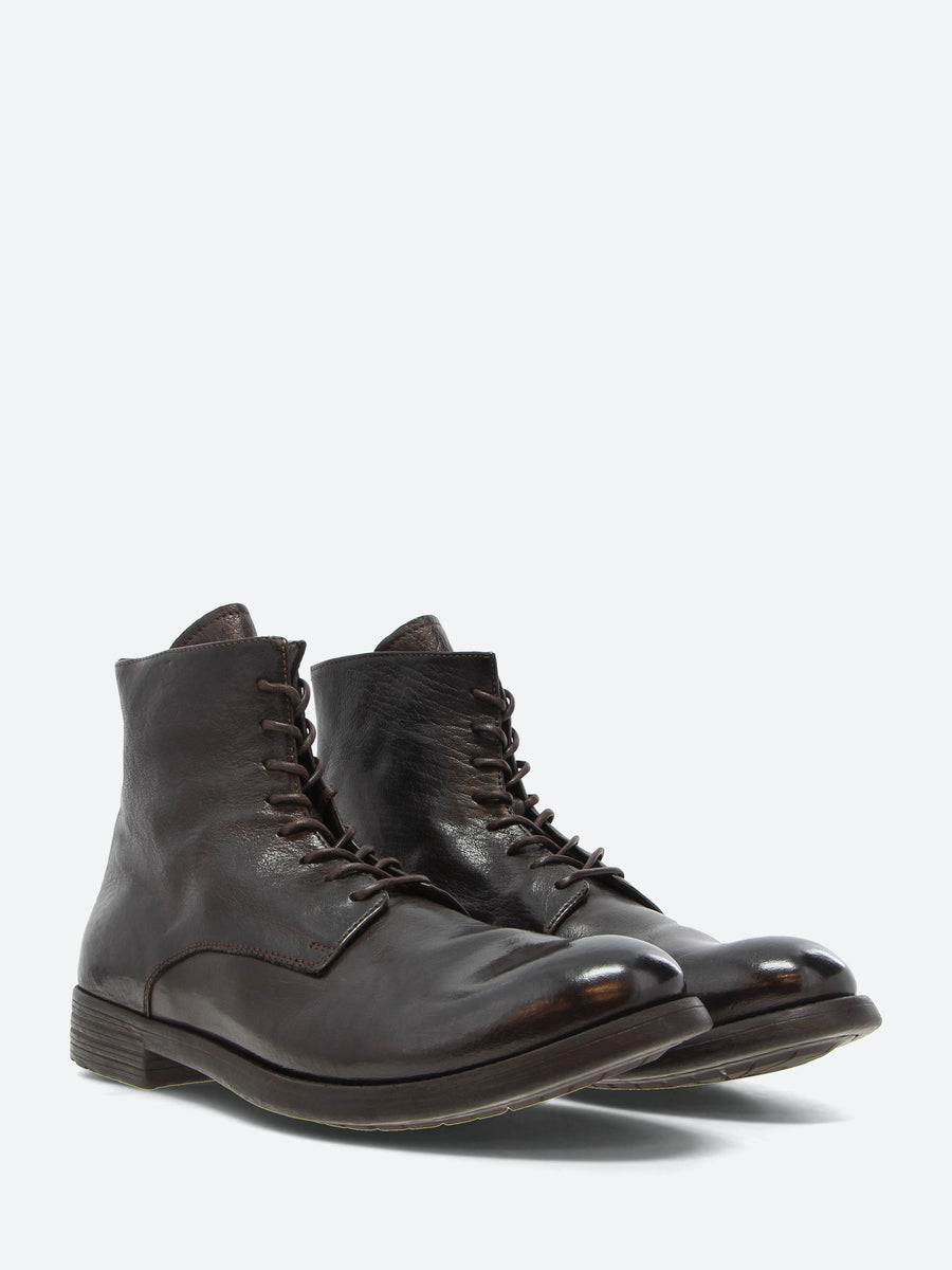Officine Creative - Hive 016 Lace-Up Boots in Ebano Ignis