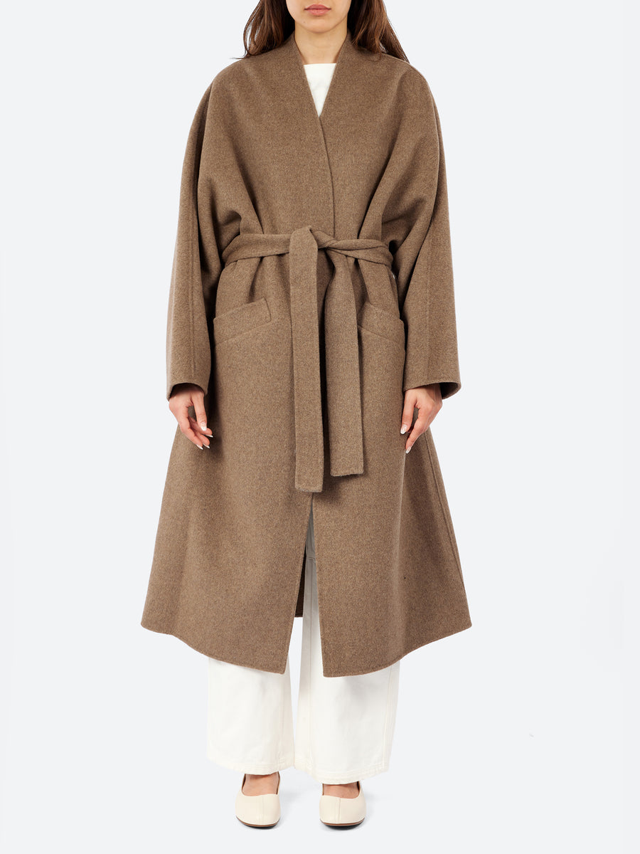 Soeur - Harrow Double-Faced Wool Coat in Taupe – gravitypope