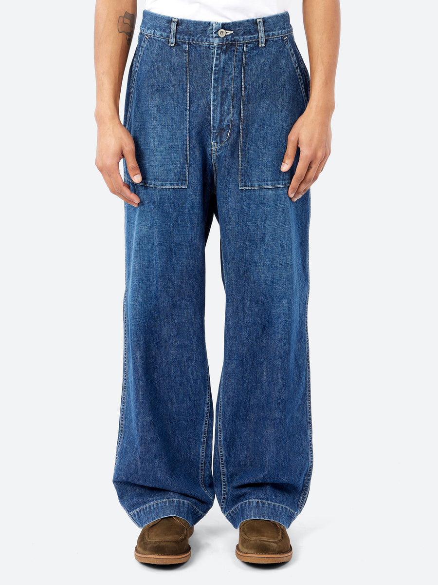 Sage de Cret - 11oz Denim Baggy Baker Pants in Navy – gravitypope