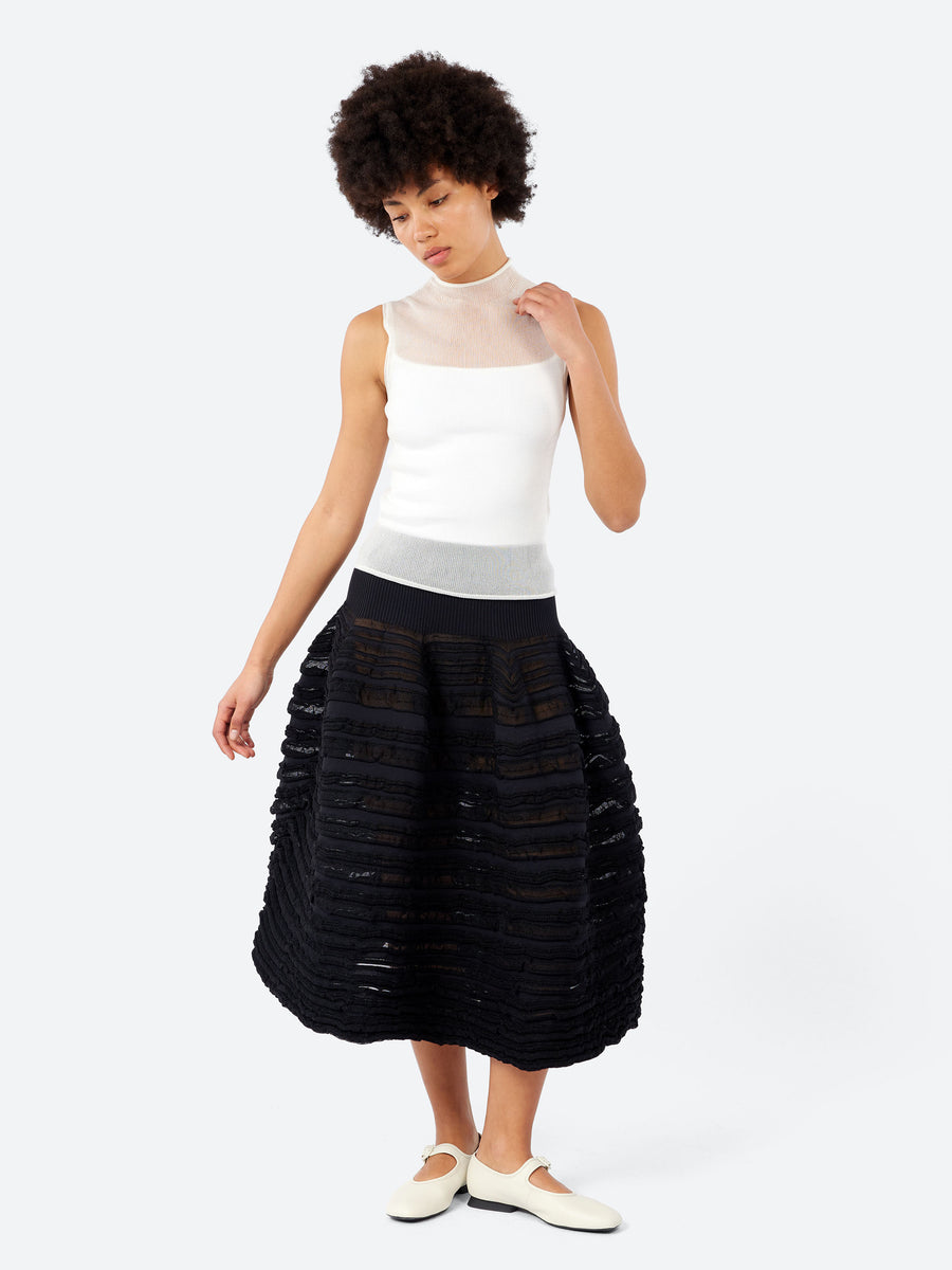 CFCL - Portrait Lucent Sleeveless Top in White – gravitypope