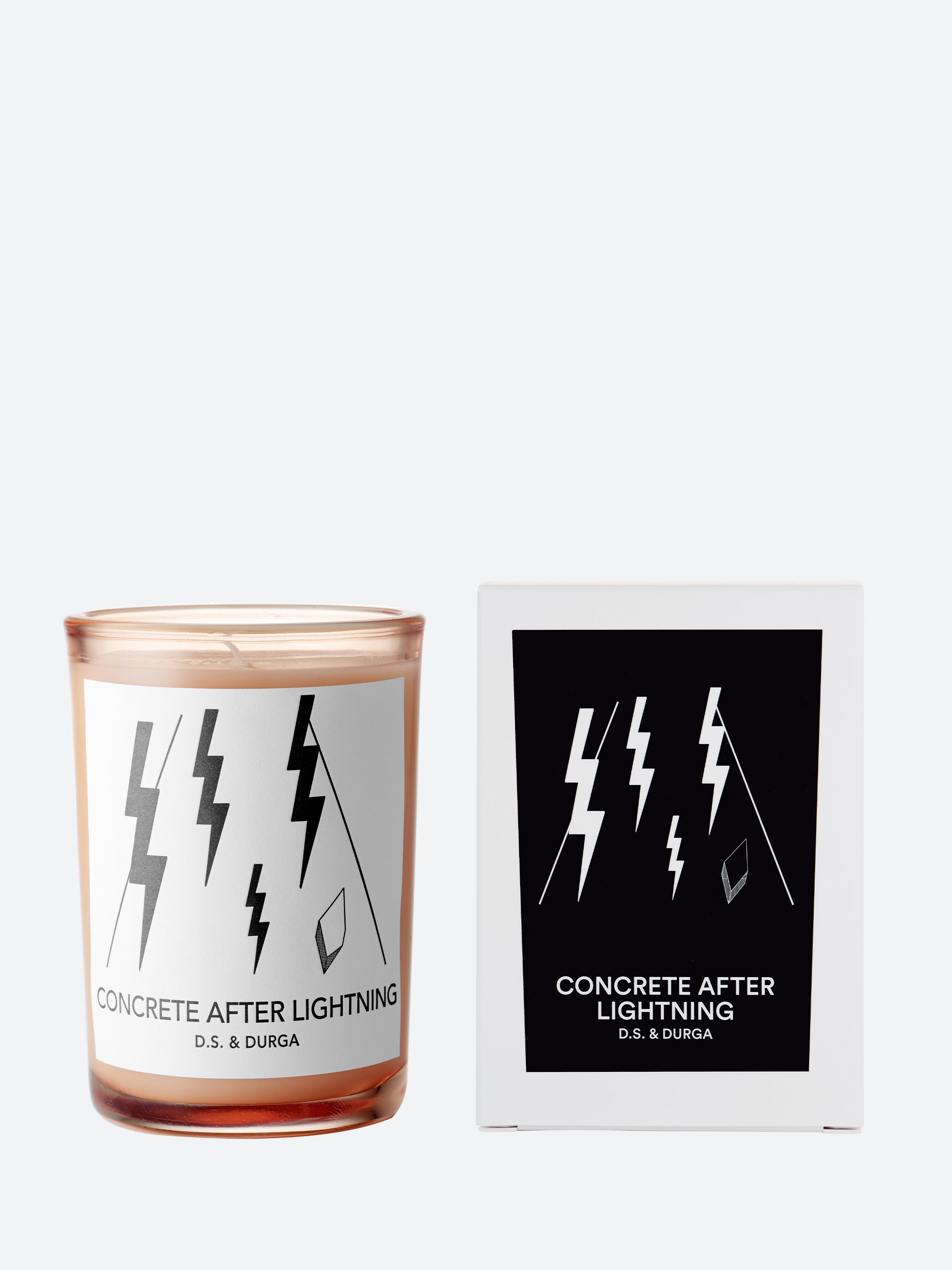 Concrete After Lightning Candle