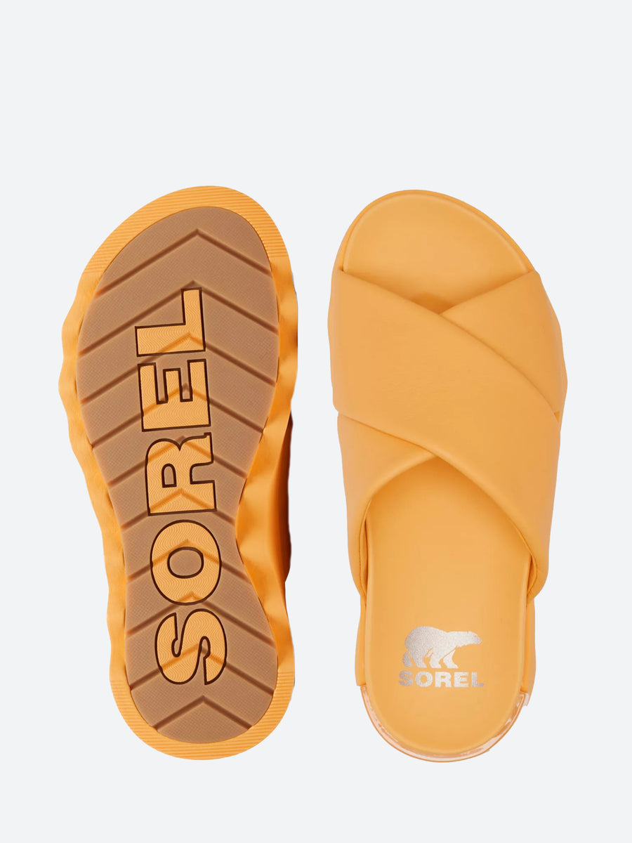 SOREL - Viibe Crisscross Slide in Yellow Ray – gravitypope