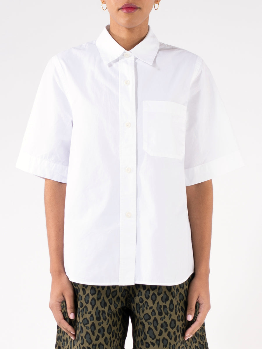 Margaret Howell|SHORT-SLEEVED ROUND NECK T-SHIRTS (MHL Margaret Howell - MHL Short Sleeve Shirt in White – gravitypope