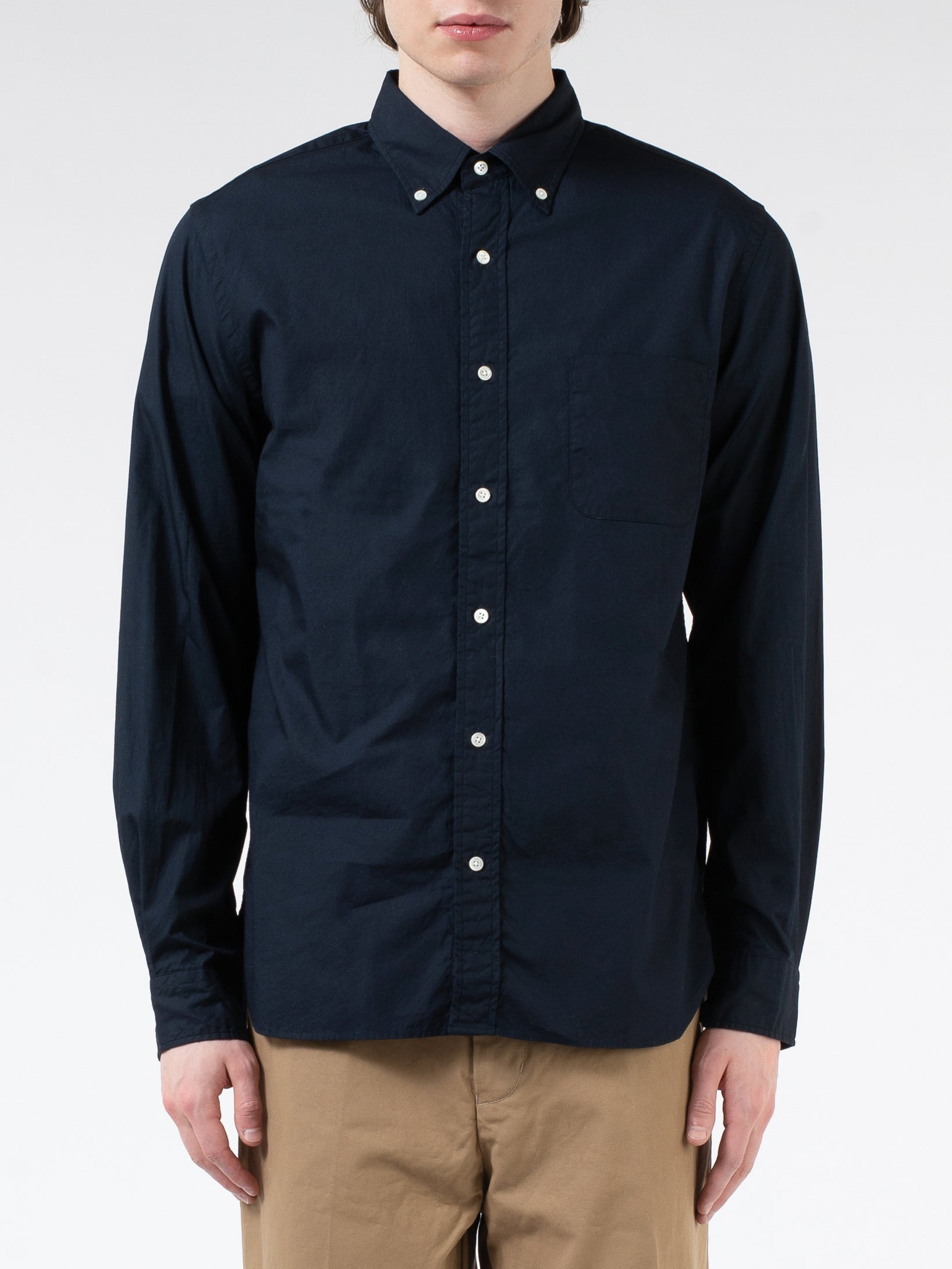 Colour Broad Button-Down Shirt