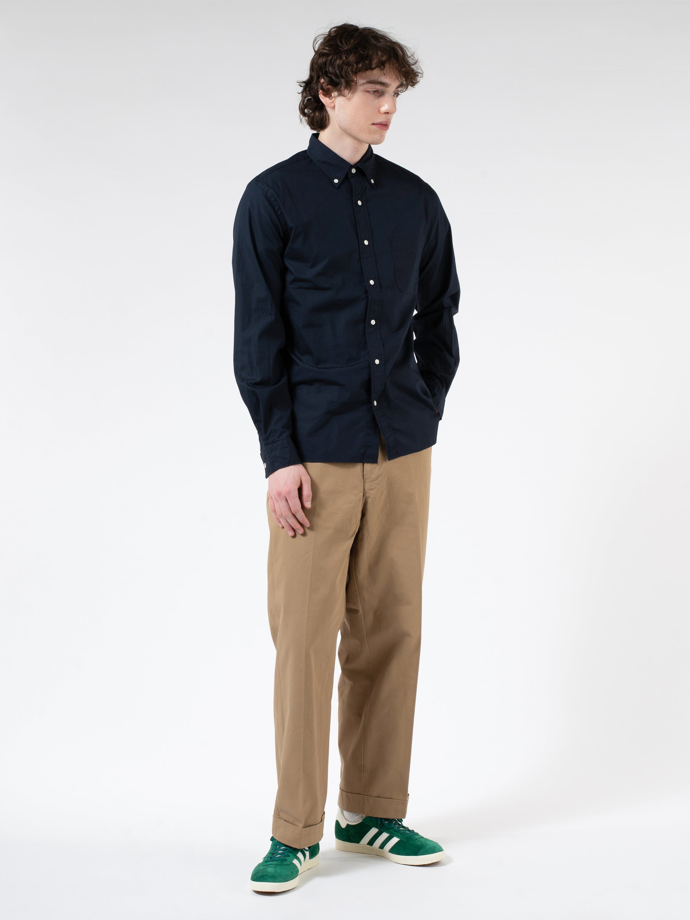 Colour Broad Button-Down Shirt