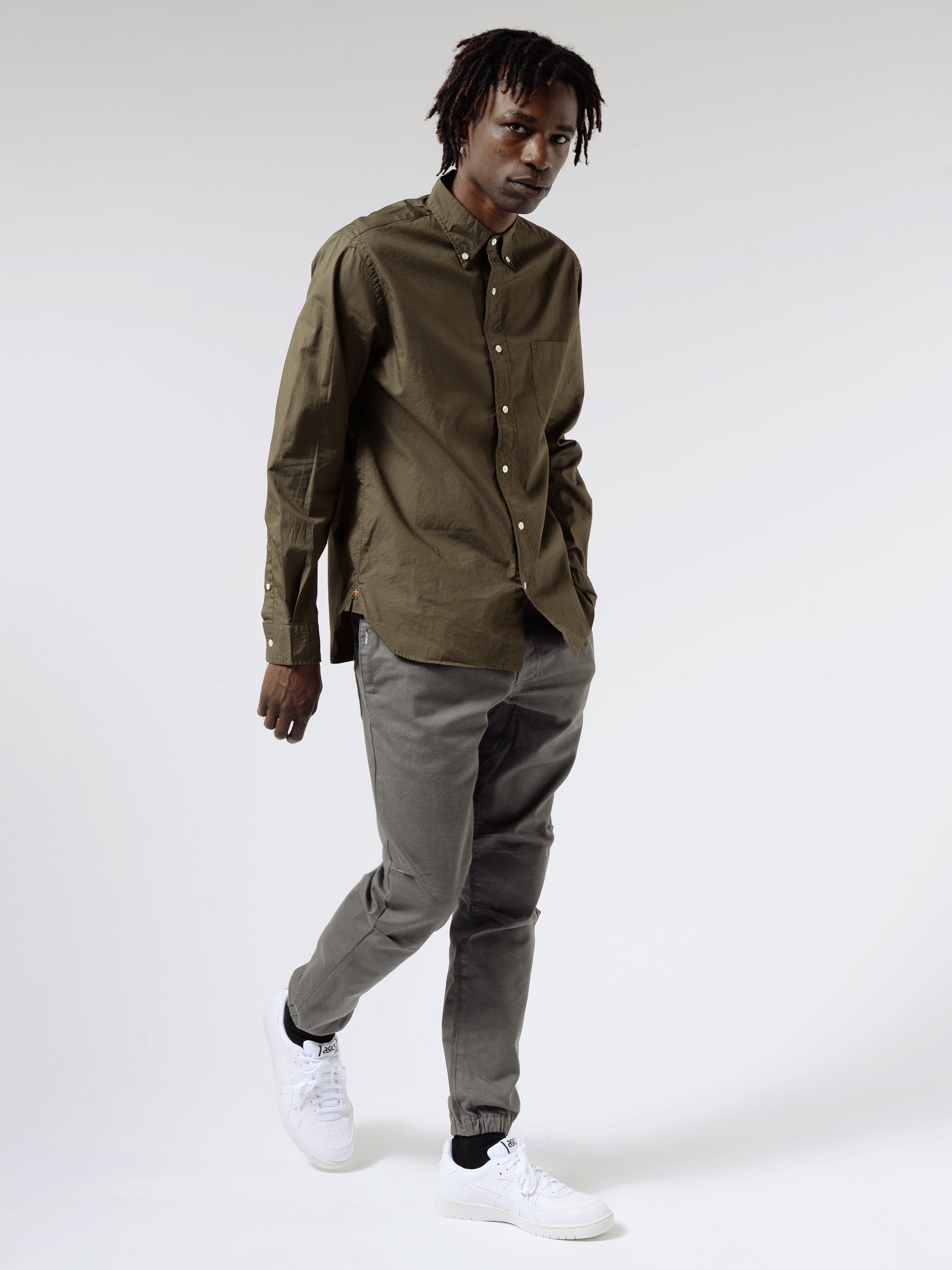 Colour Broad Button-Down Shirt