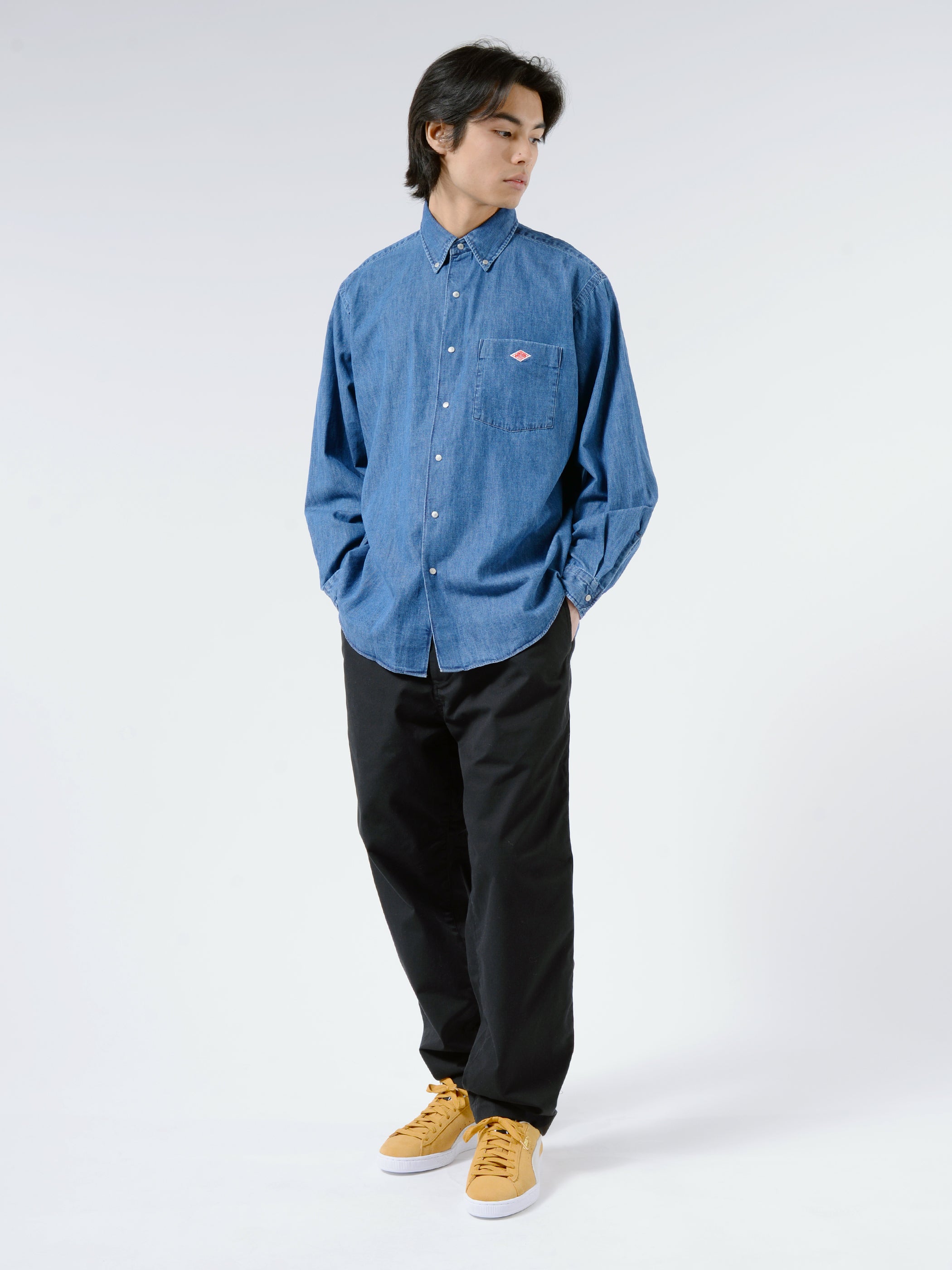 Men's Denim Dungaree B.D. Shirt