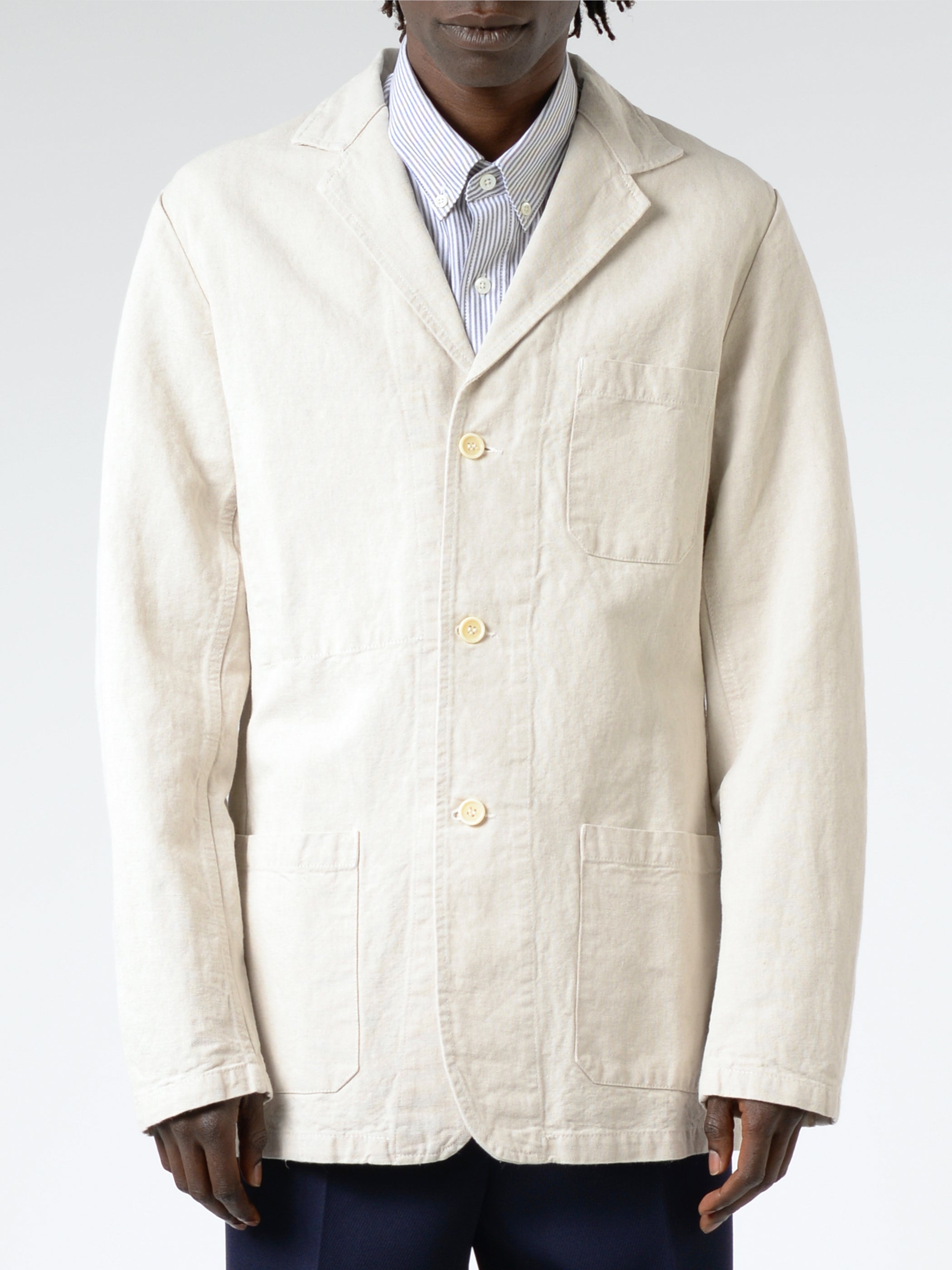 Hopsack-Style Workwear Blazer