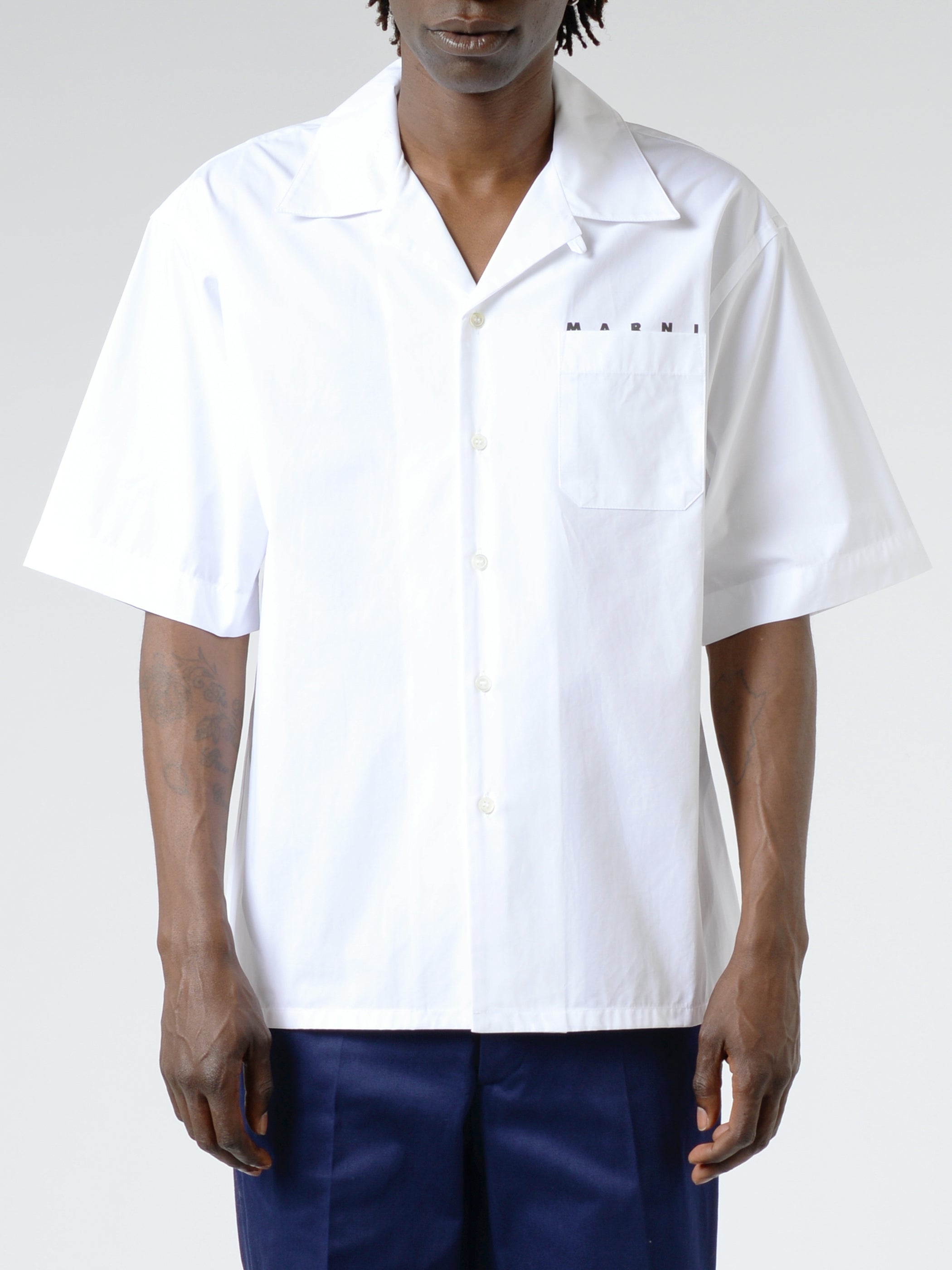 Poplin Logo Bowling Shirt