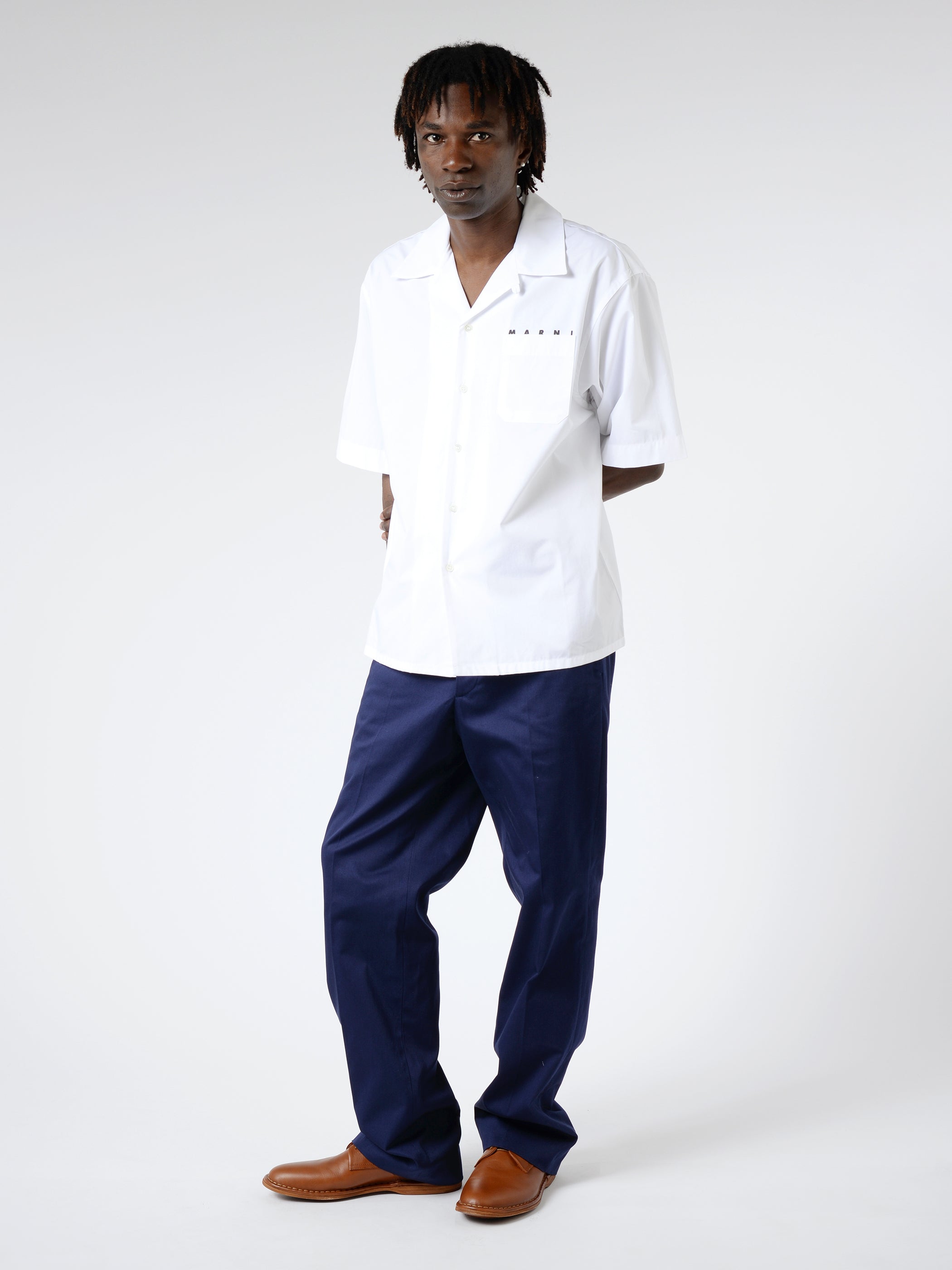 Poplin Logo Bowling Shirt