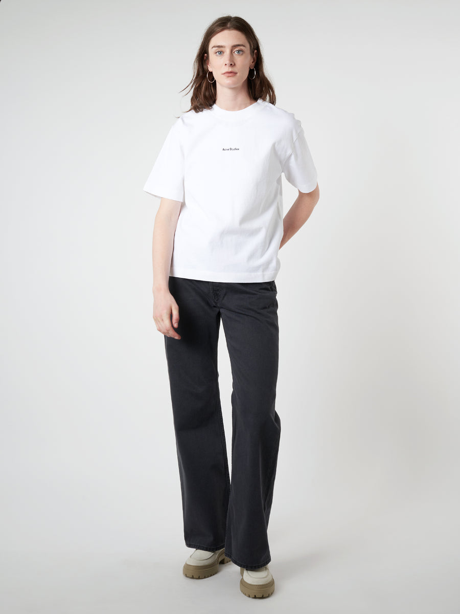 Acne Studios - Logo T-Shirt in Optic White – gravitypope