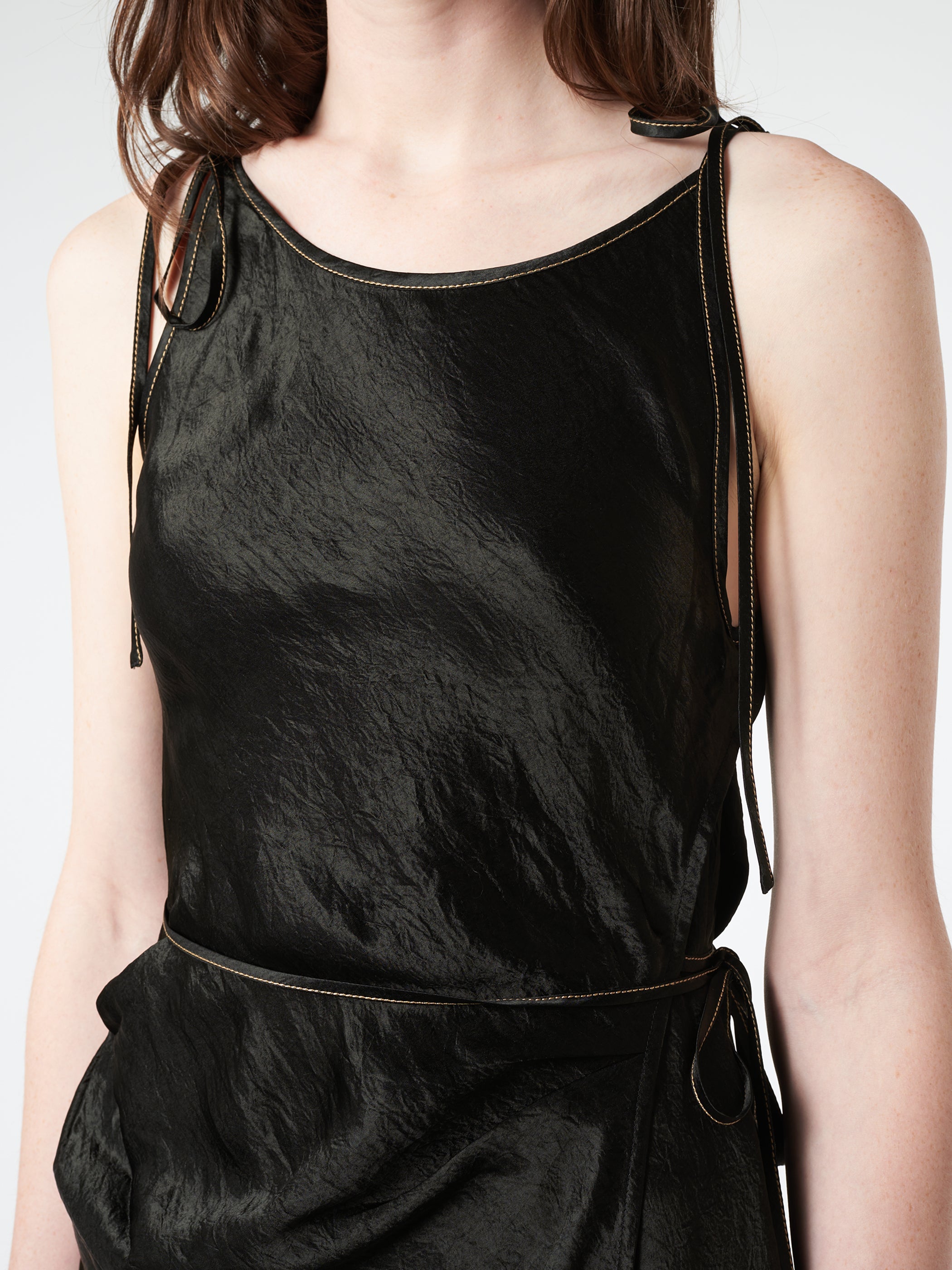 Satin Strap Dress