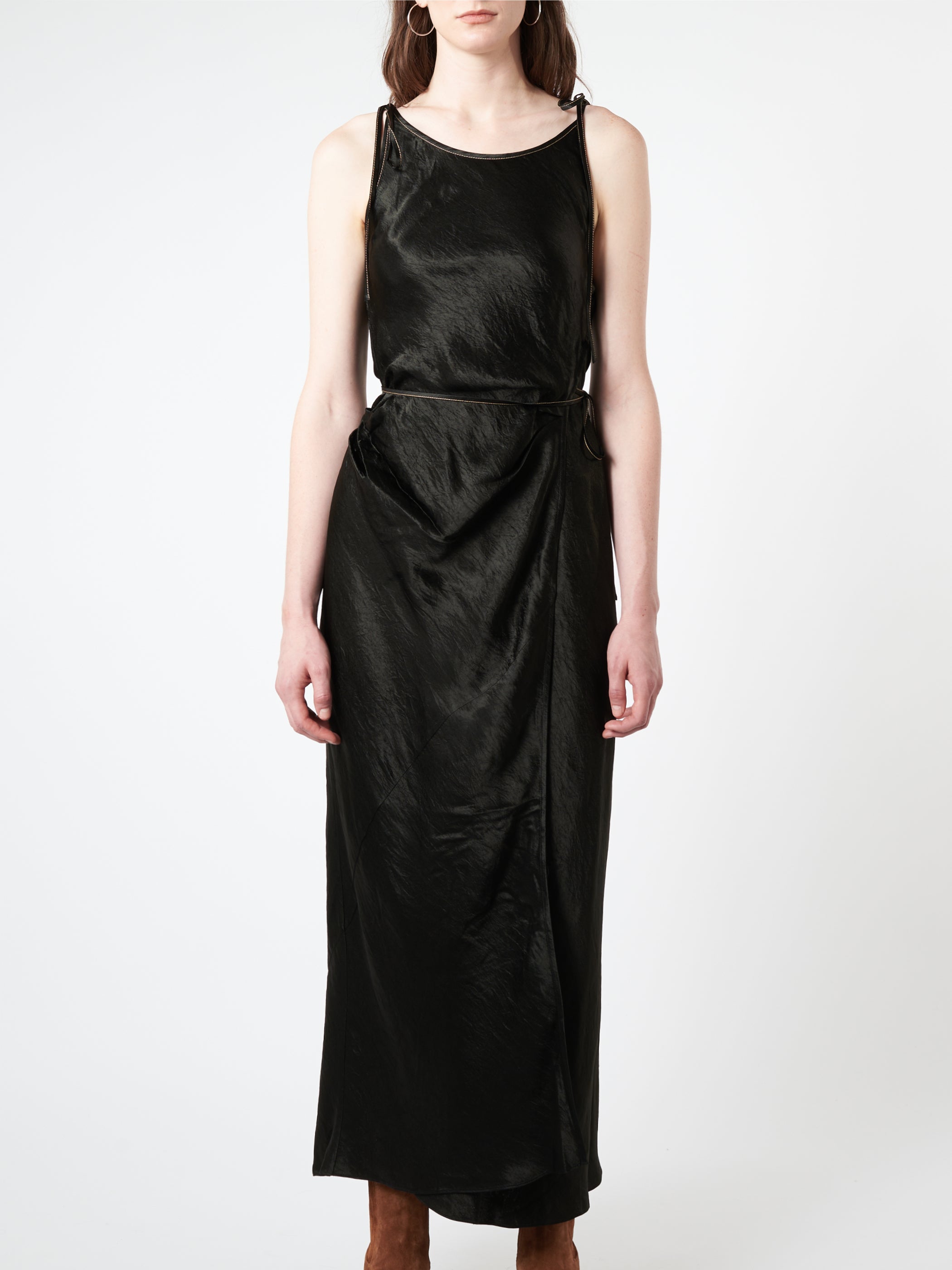 Satin Strap Dress