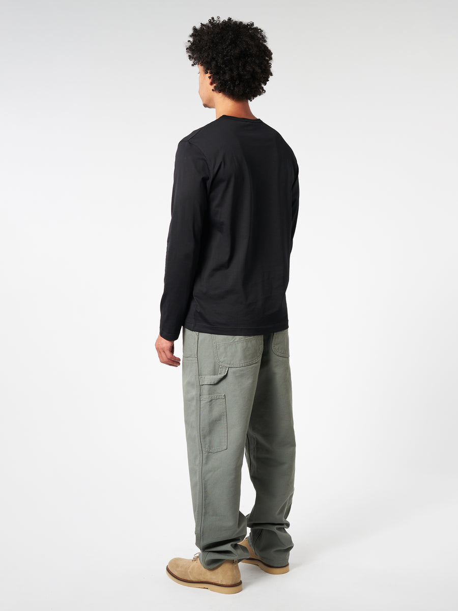 Sunspel - Long Sleeve Classic T-Shirt in Black – gravitypope