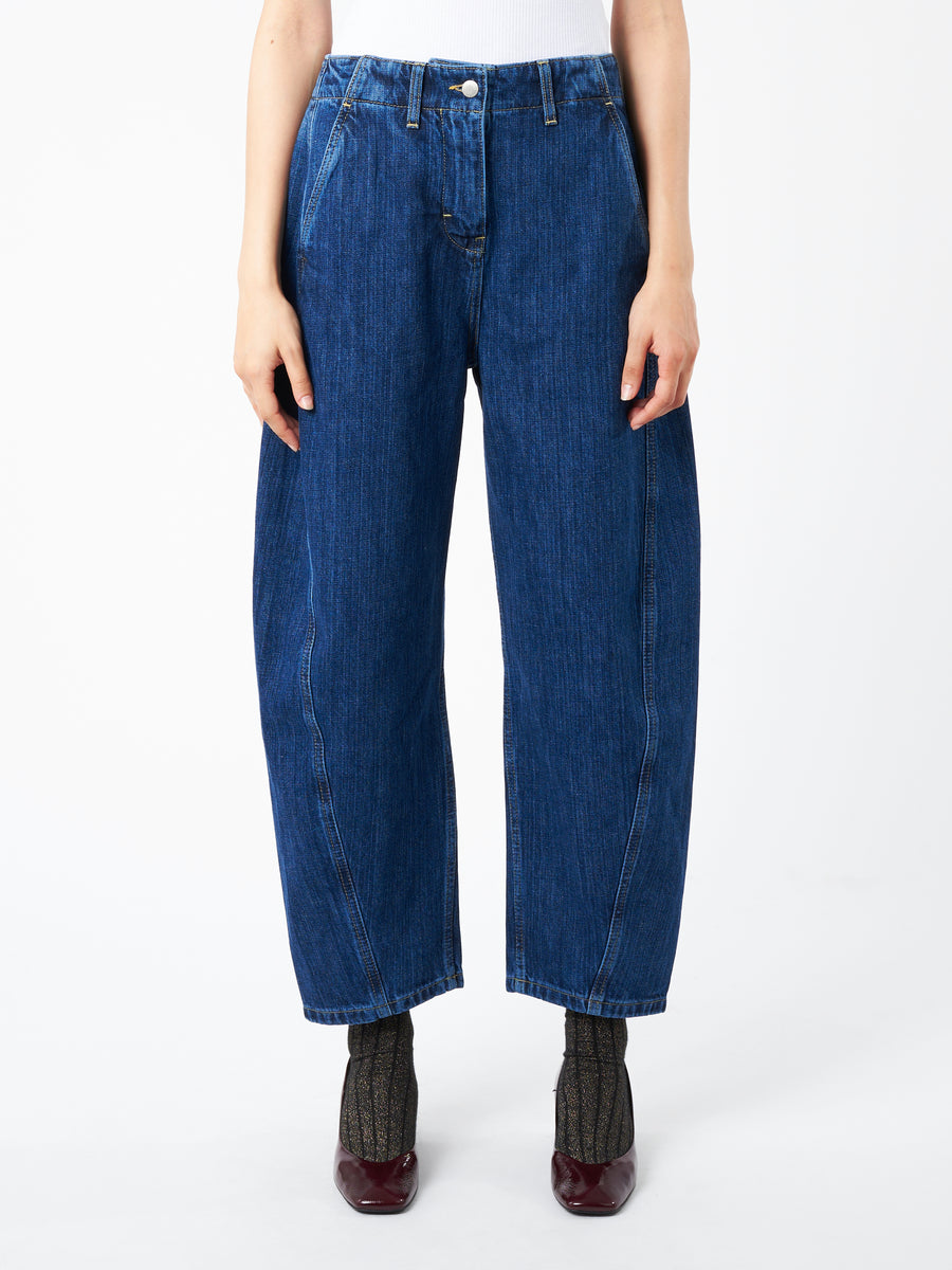 【関税込み】Studio Nicholson ブルー Akerman ジーンズ Studio Nicholson Akerman ジーンズ | ブルー | FARFETCH JP