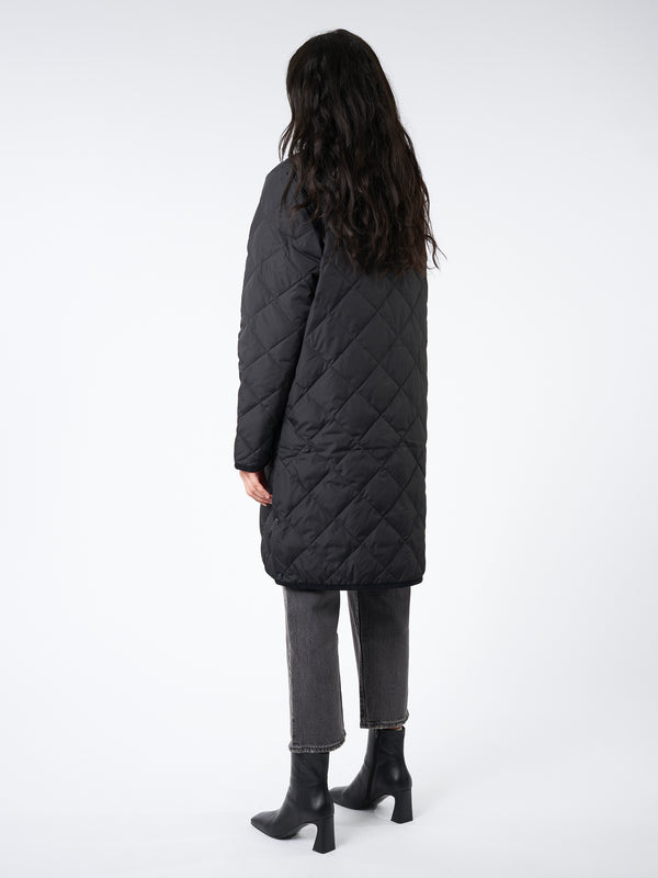 PIPING LONG DOWN COAT