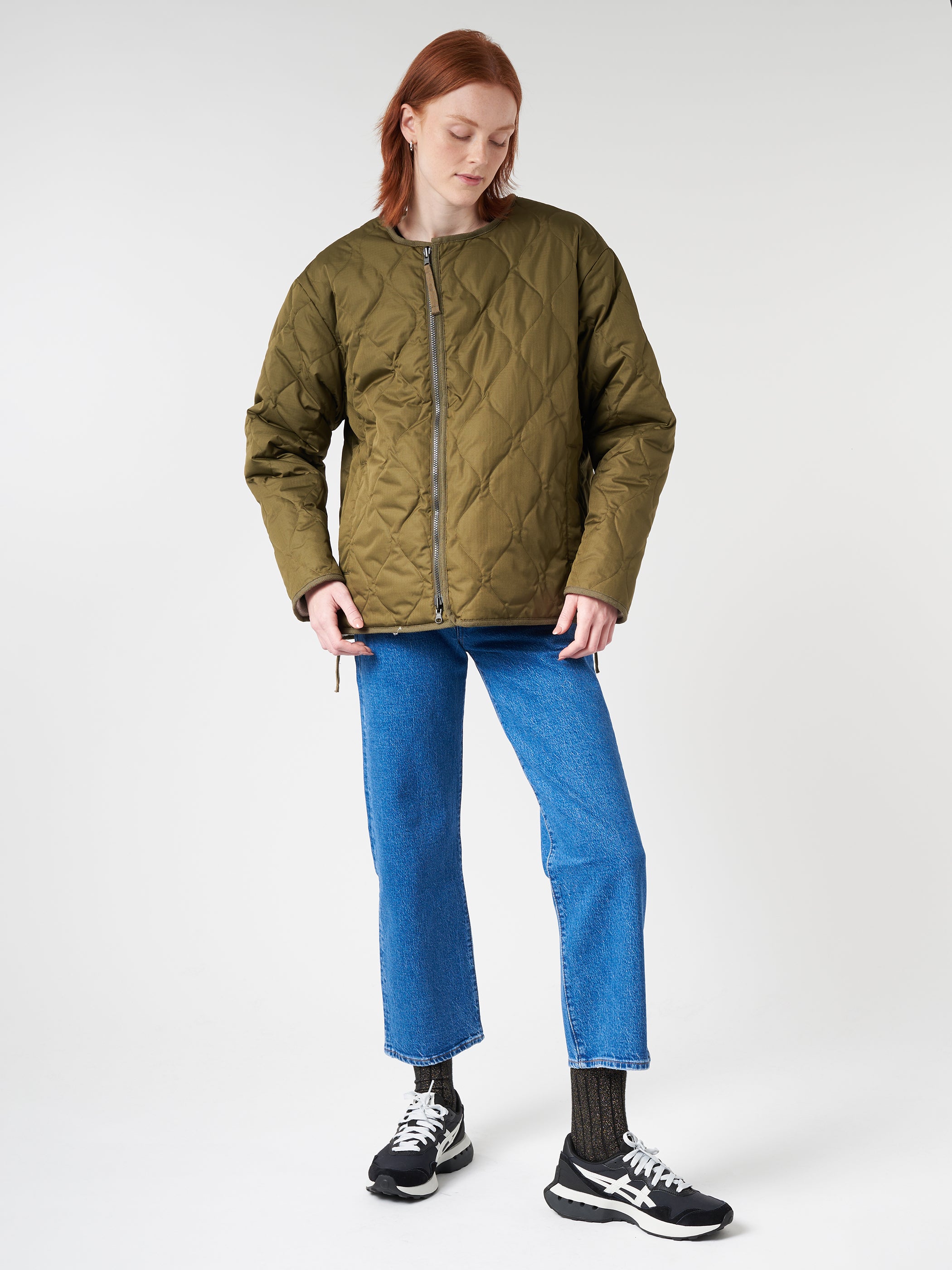Military Reversible Crew Neck Down Jacket