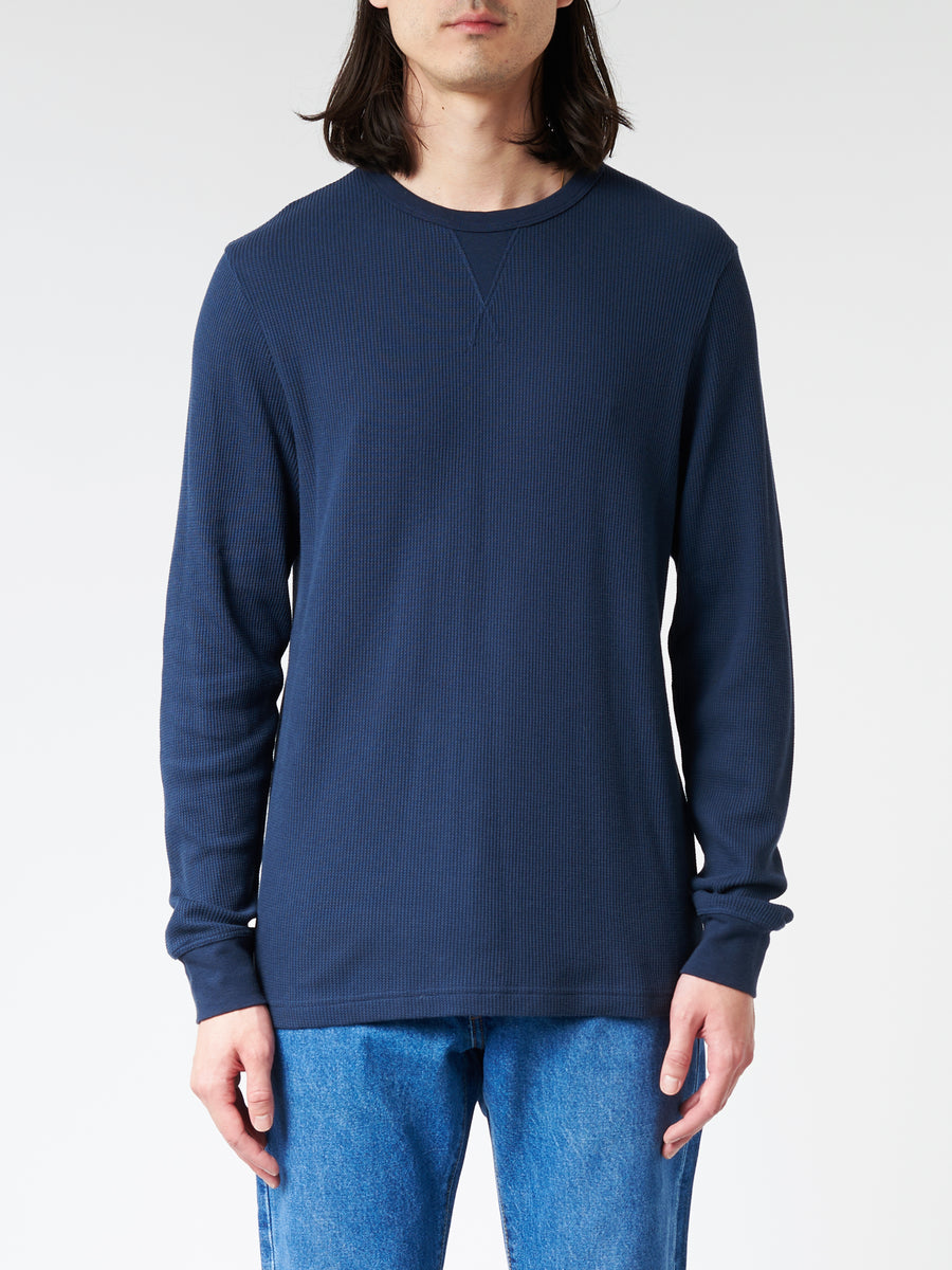 【未使用】別注 SUNSPEL × ハラダマニア Long Sleeve Tee ロングスリーブ（クラシック）Tシャツ （Navy）| Sunspel