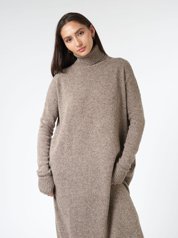 LONG TURTLENECK DRESS