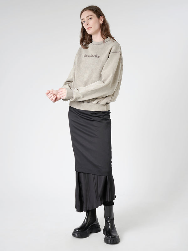 BLURRED LOGO SWEATER