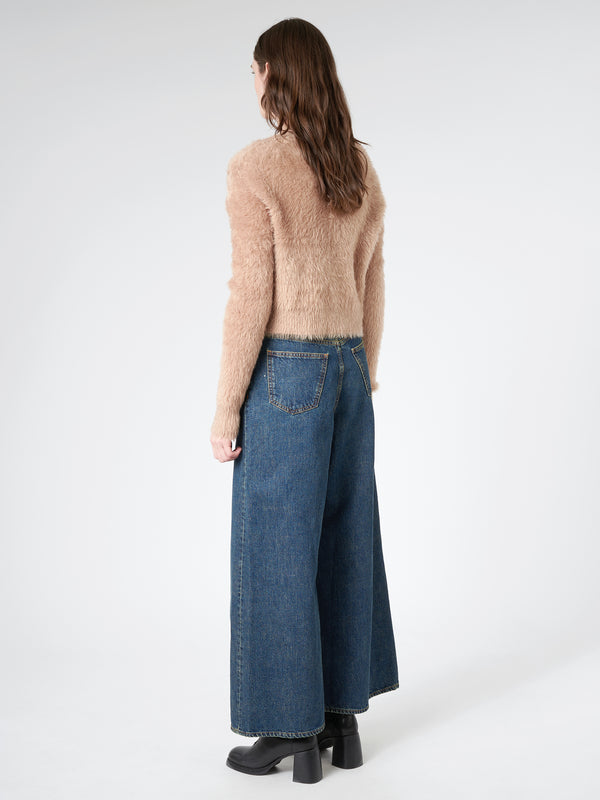 FLUFFY KNIT CARDIGAN