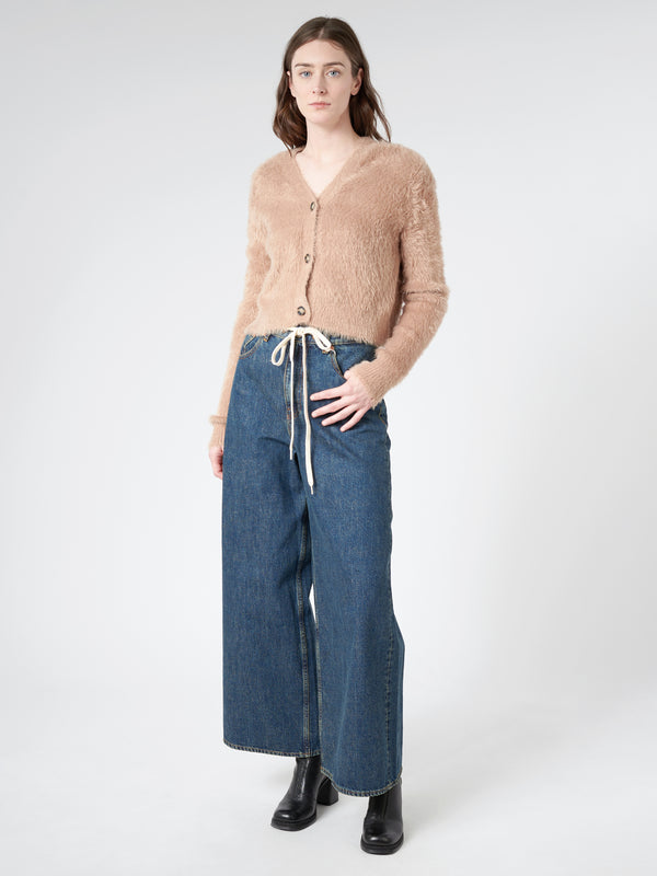 FLUFFY KNIT CARDIGAN