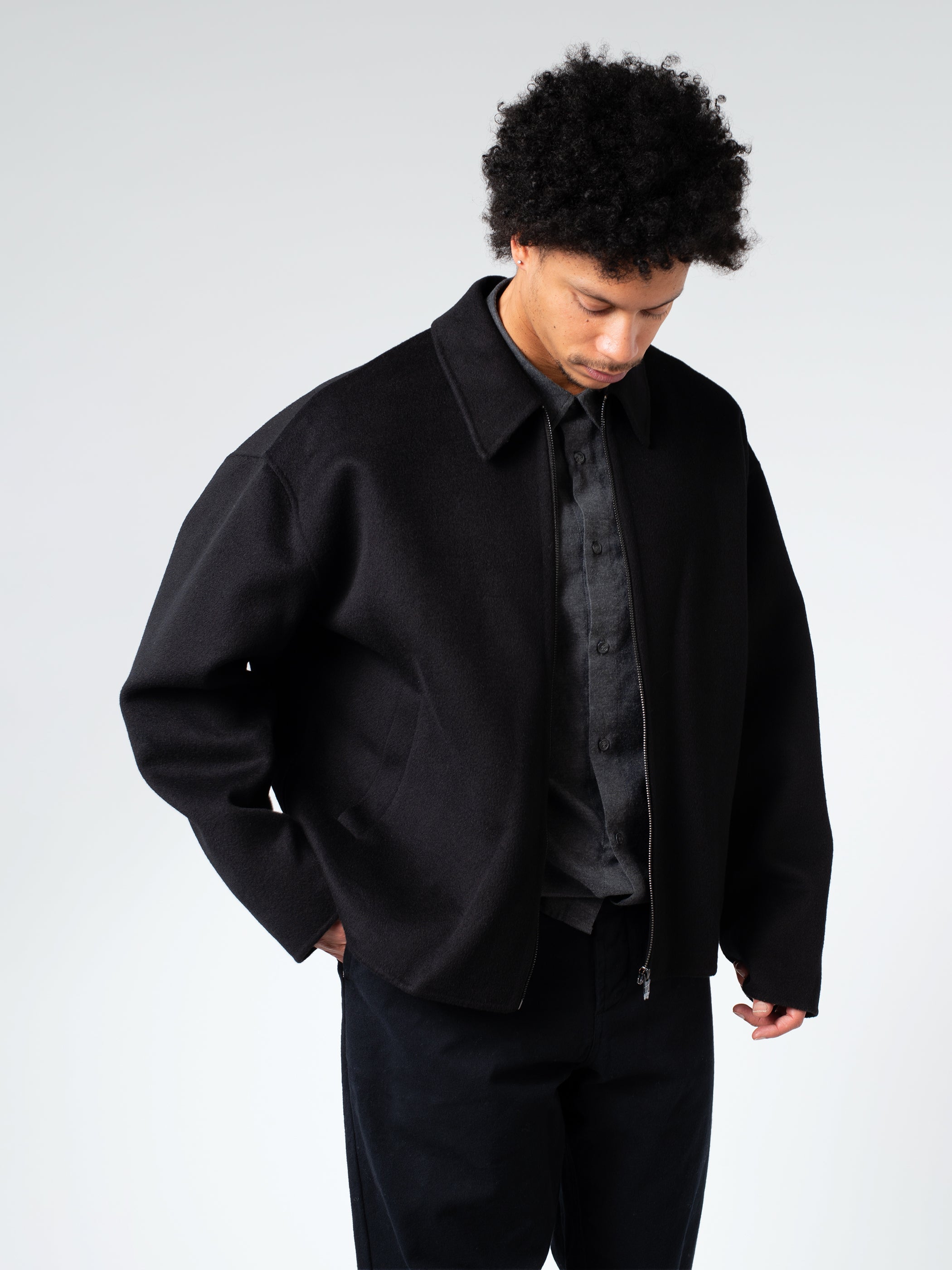 Wool Zipper Jacket