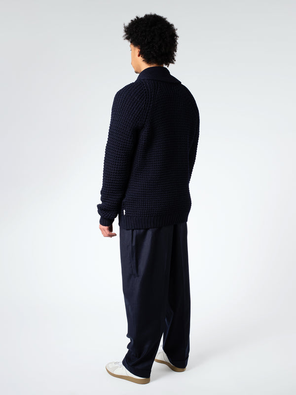 WAFFLE CARDIGAN