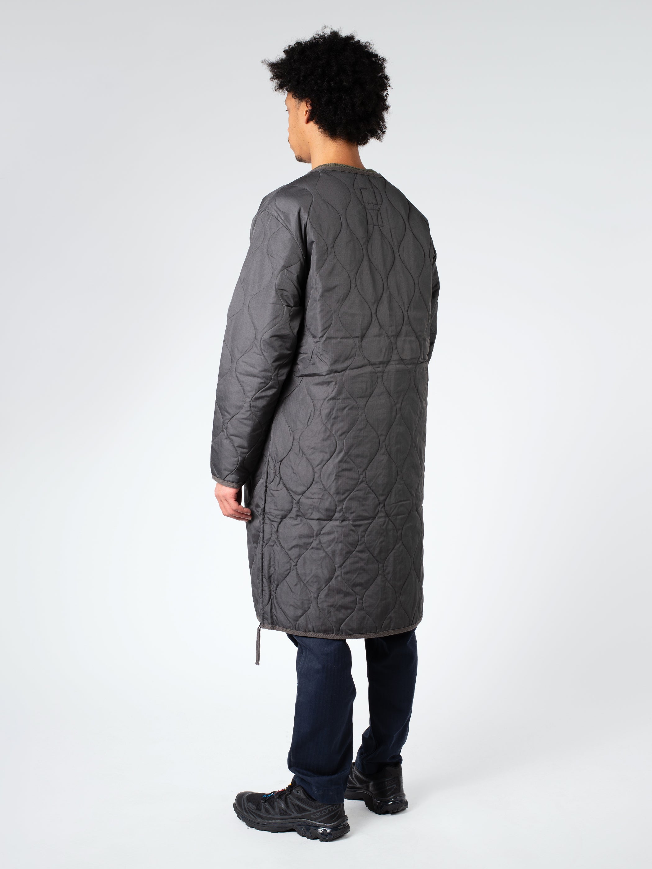 Military Crew Neck Down Coat