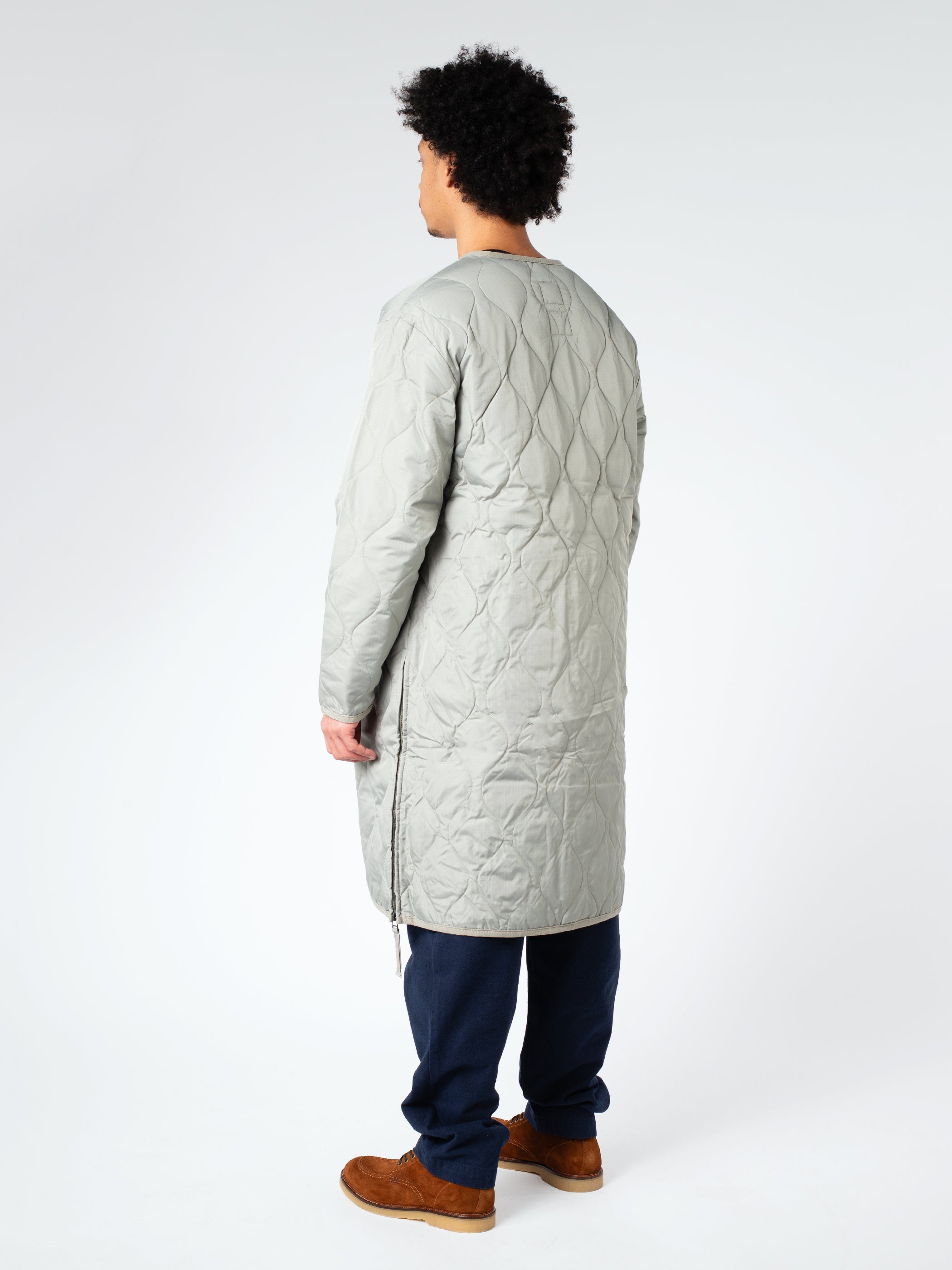 Military Crew Neck Down Coat