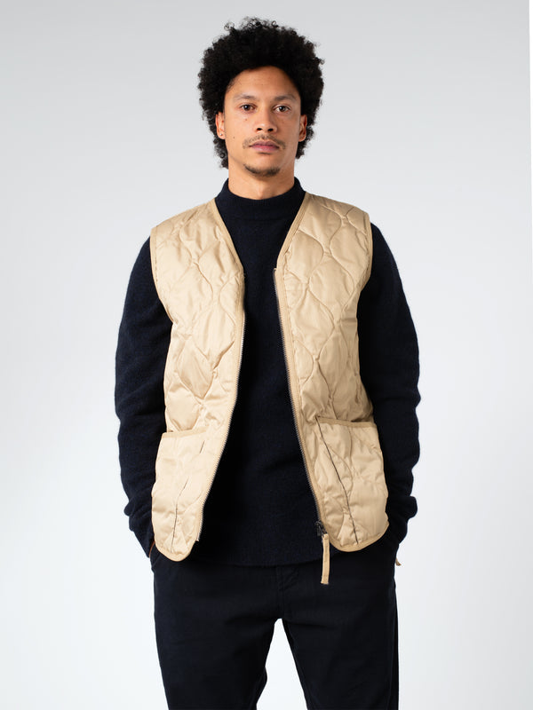 MILITARY V-NECK ZIP DOWN VEST