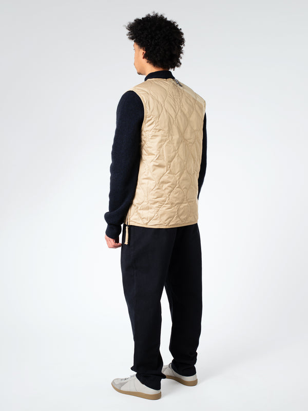 MILITARY V-NECK ZIP DOWN VEST