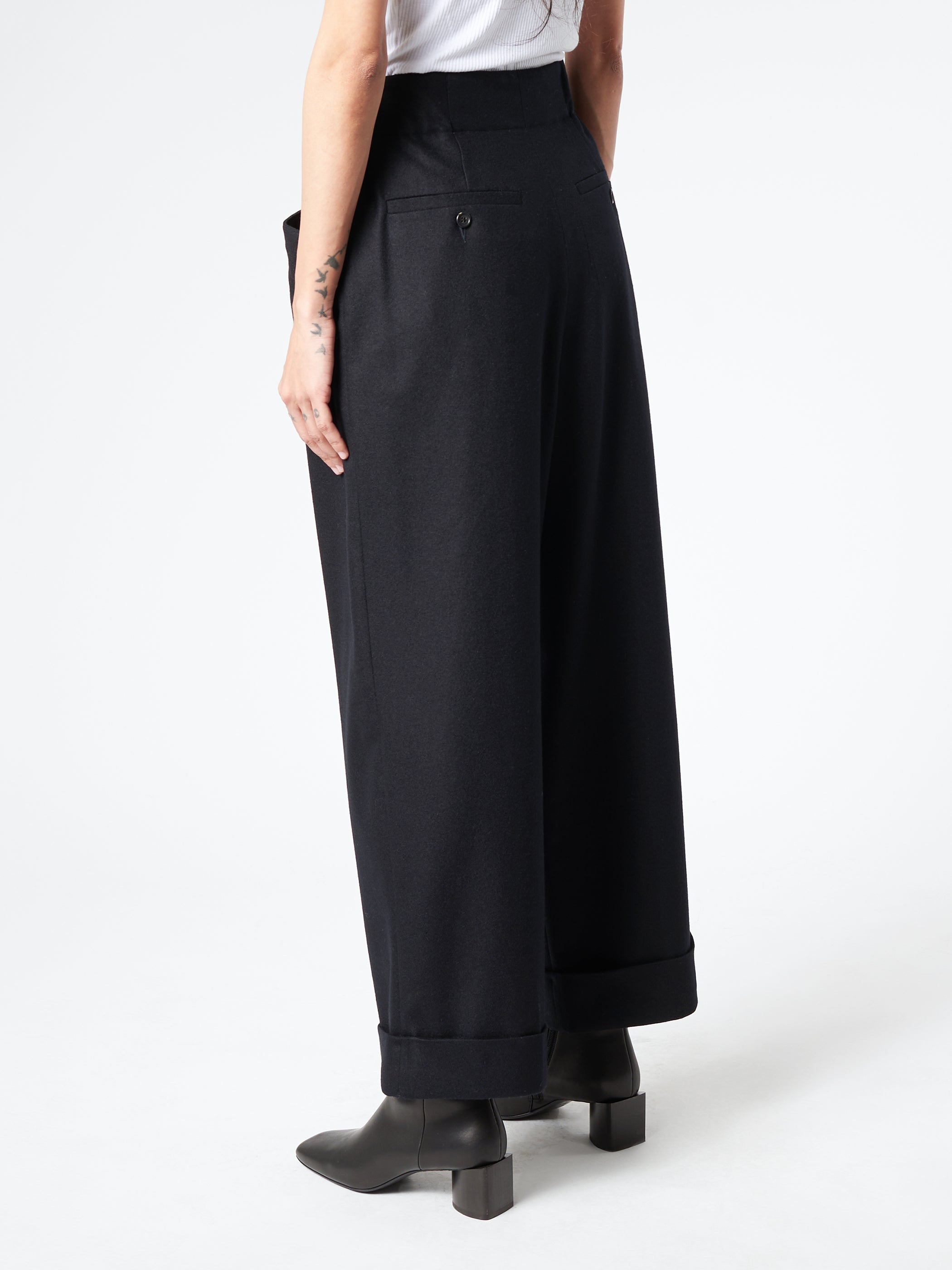 Relaxed Crop Flannel Pant