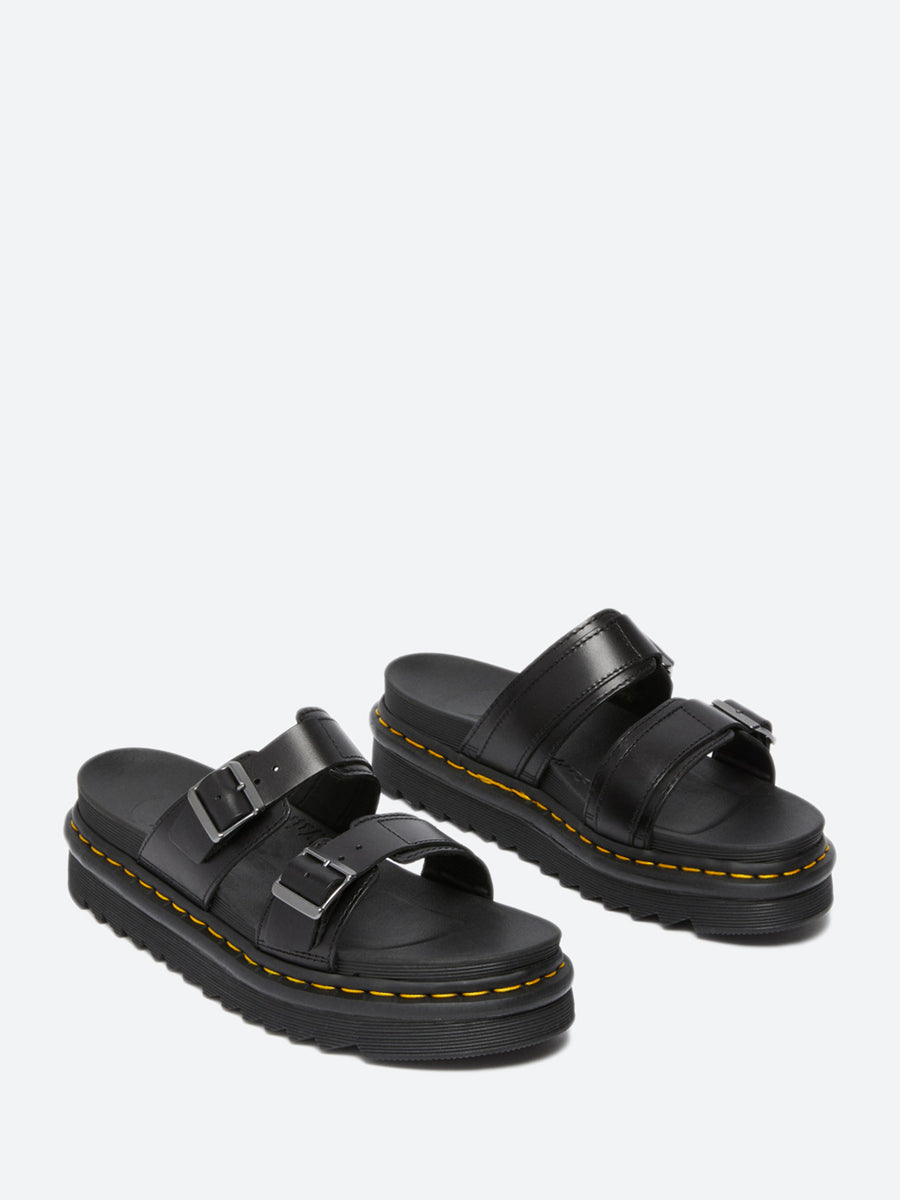 Dr.Martens MYLES UK3(22㎝) Dr. Martens - Myles Buckle Slide Sandals in Black – gravitypope