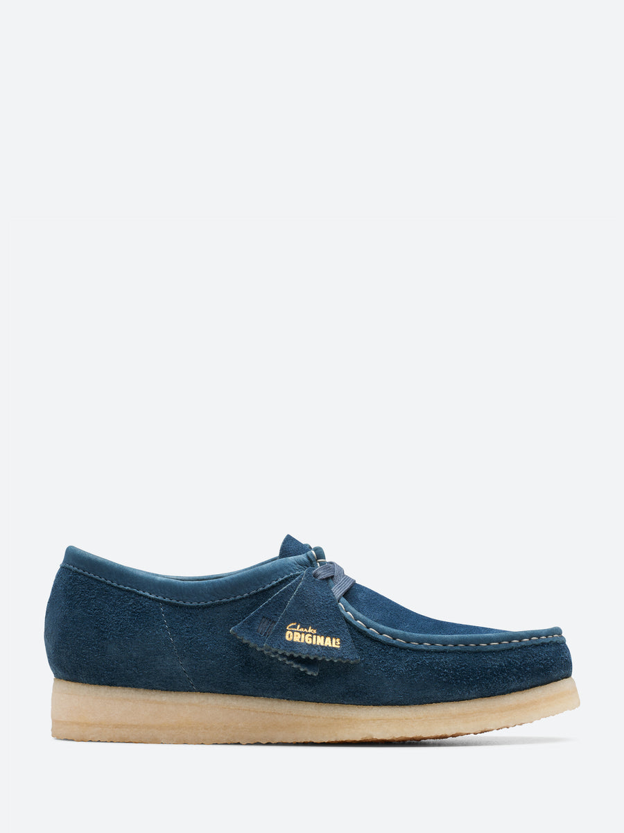 Clarks Originals - Wallabee in Navy and Teal Suede – gravitypope
