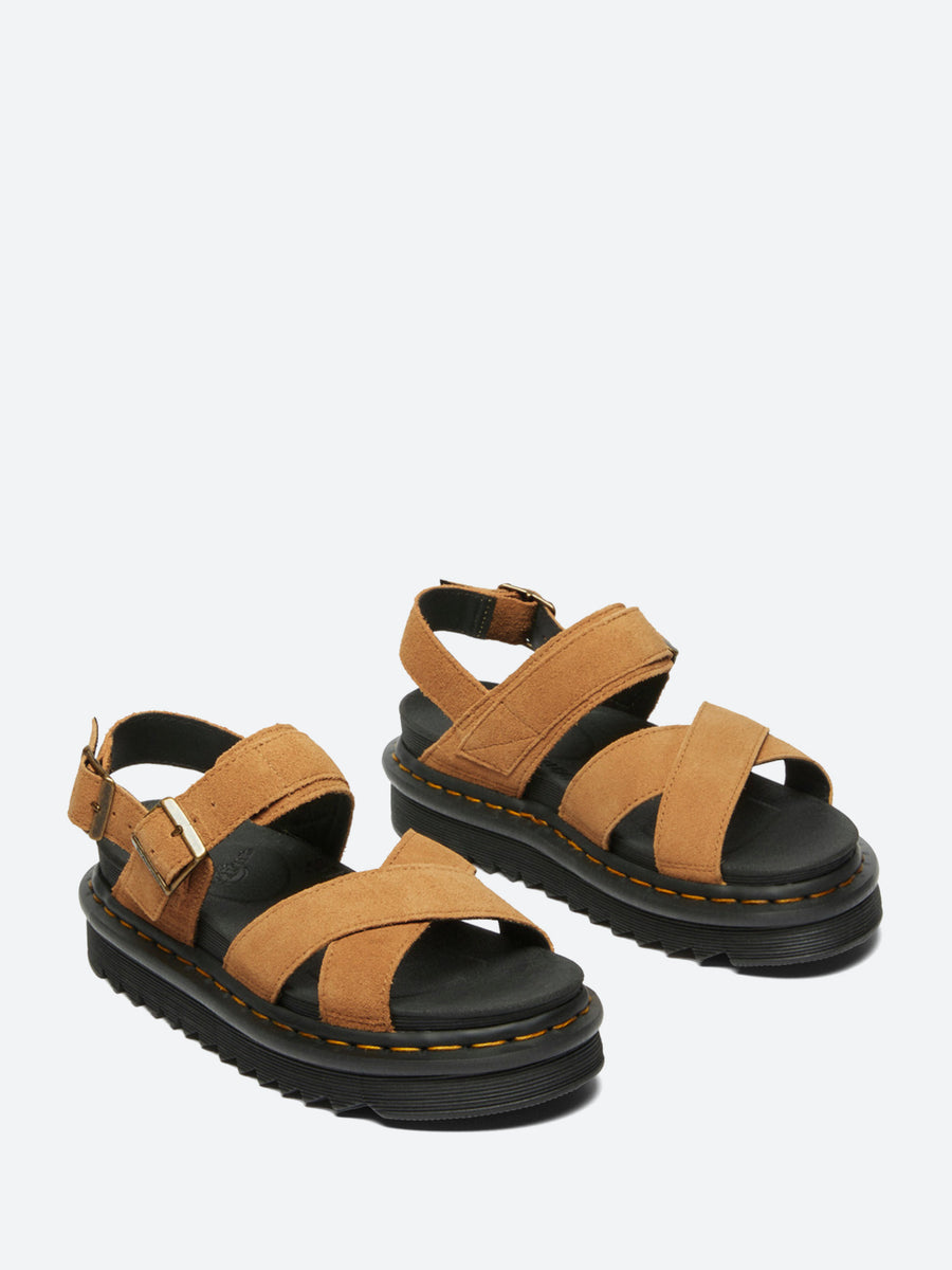 Martens Voss II Sandals in Olive Bronx Suede – gravitypope