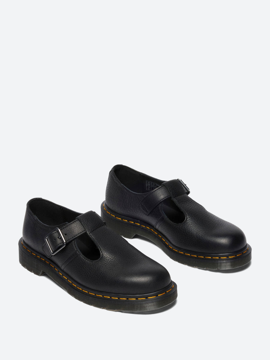 Dr. Martens POLLEY ブラック Dr. Martens 黒 レザー POLLEY Tバー