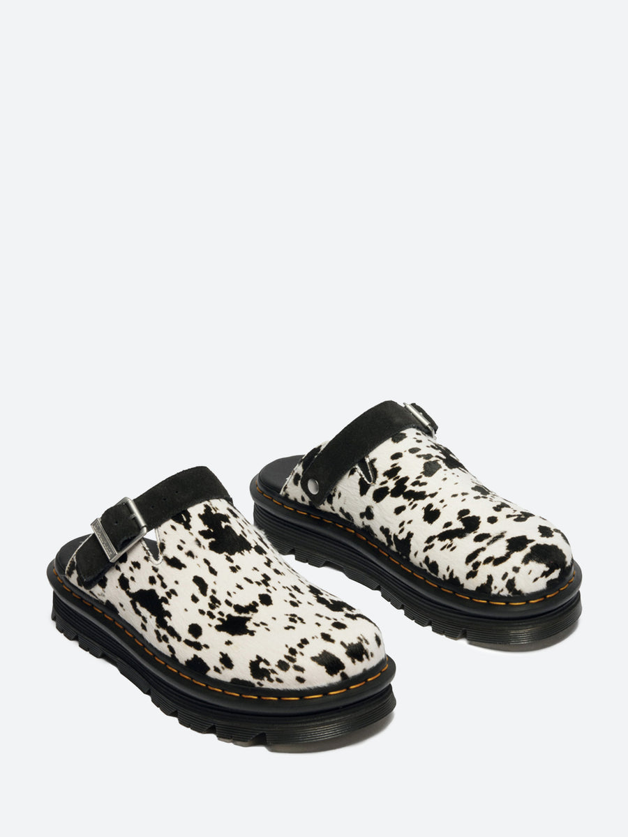 Dr. Martens - Zebzag Mule in Black/Cream Dalmatian – gravitypope